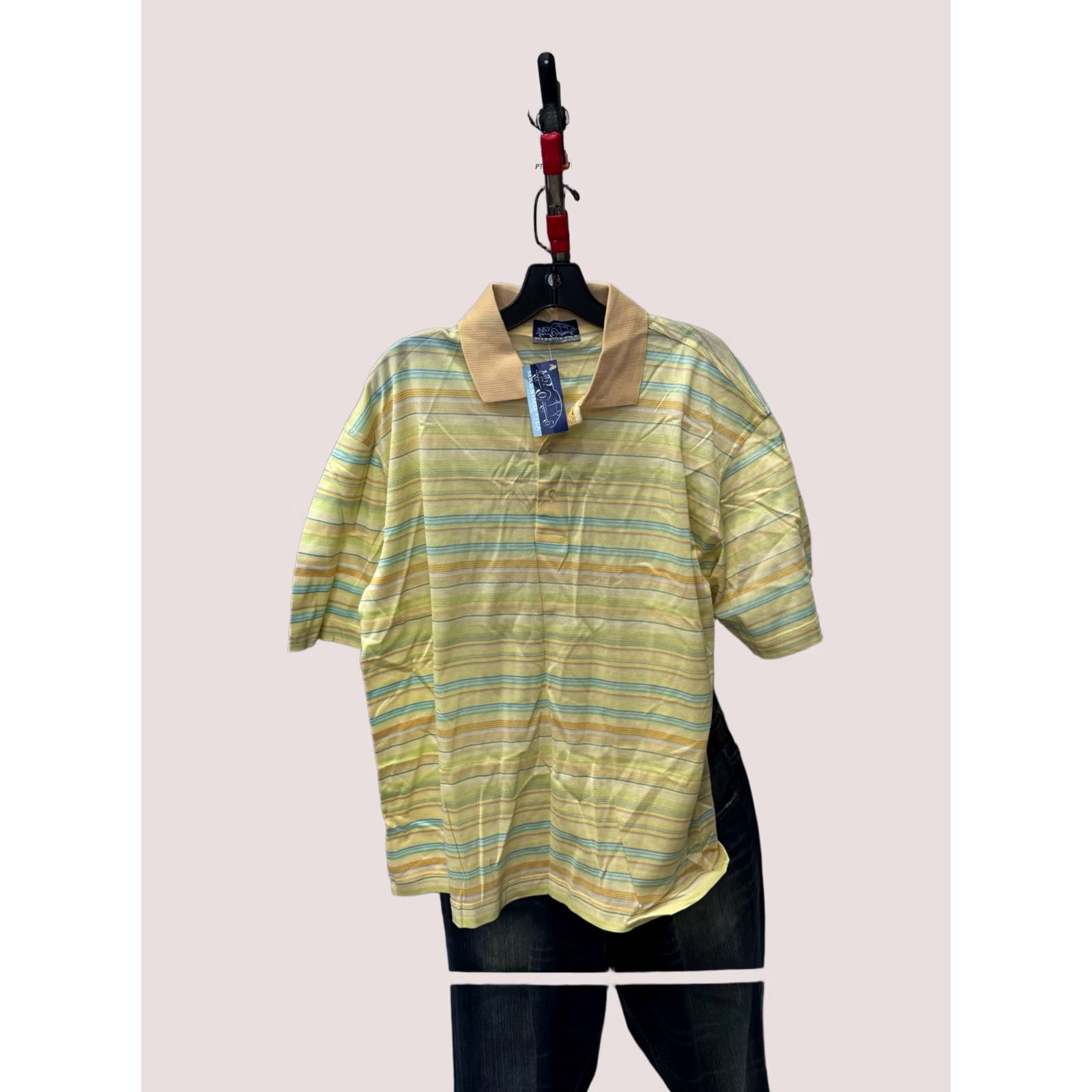 Fila Massimo Fila POLO SHIRT M Yellow Stripe Shirt Men M Multicolor NWT Size US M / EU 48-50 / 2 - 1 Thumbnail