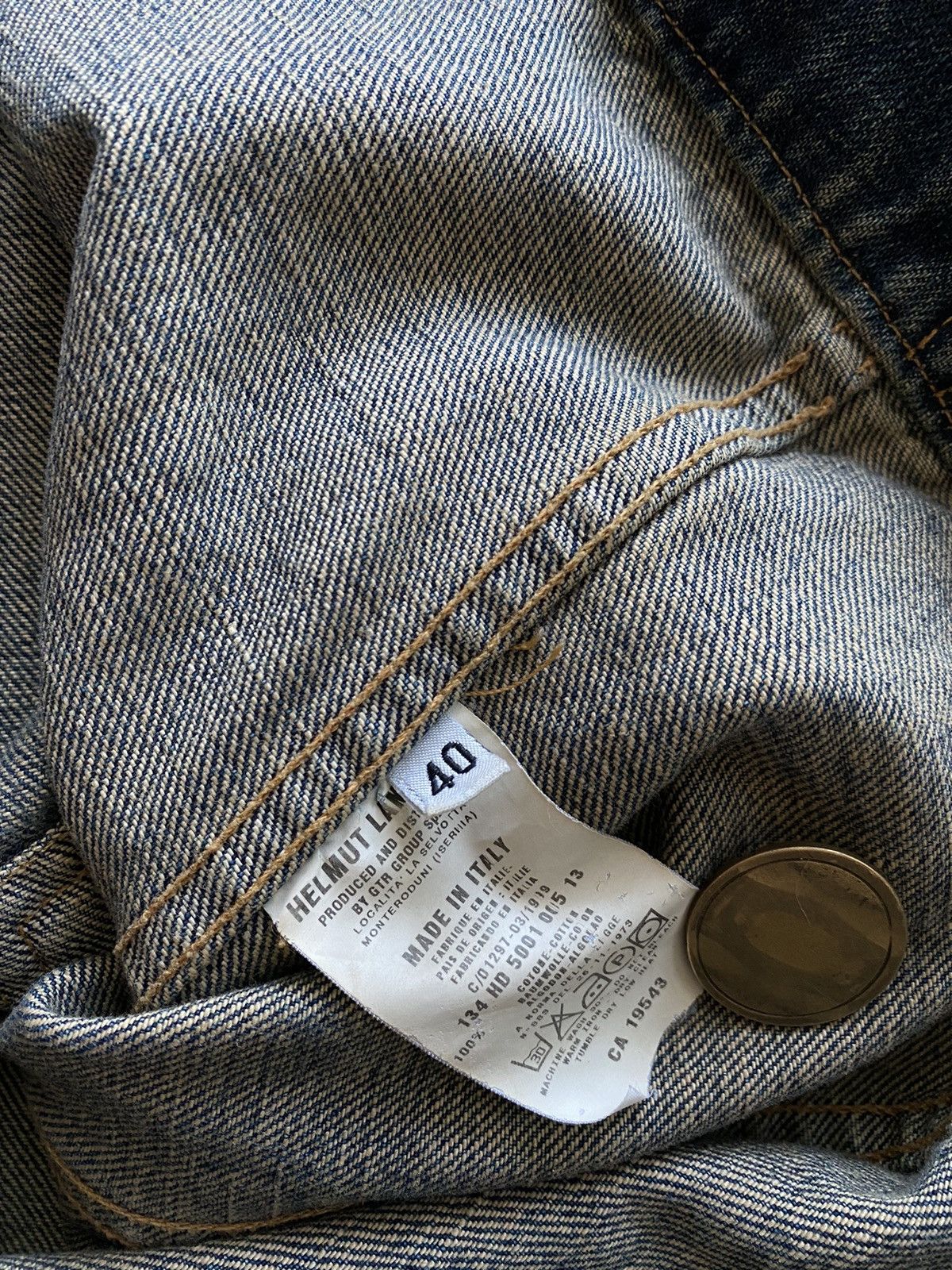 Helmut Lang 1993 Helmut Lang Rider Denim jacket vintage Size S / US 4 / IT 40 - 11 Thumbnail