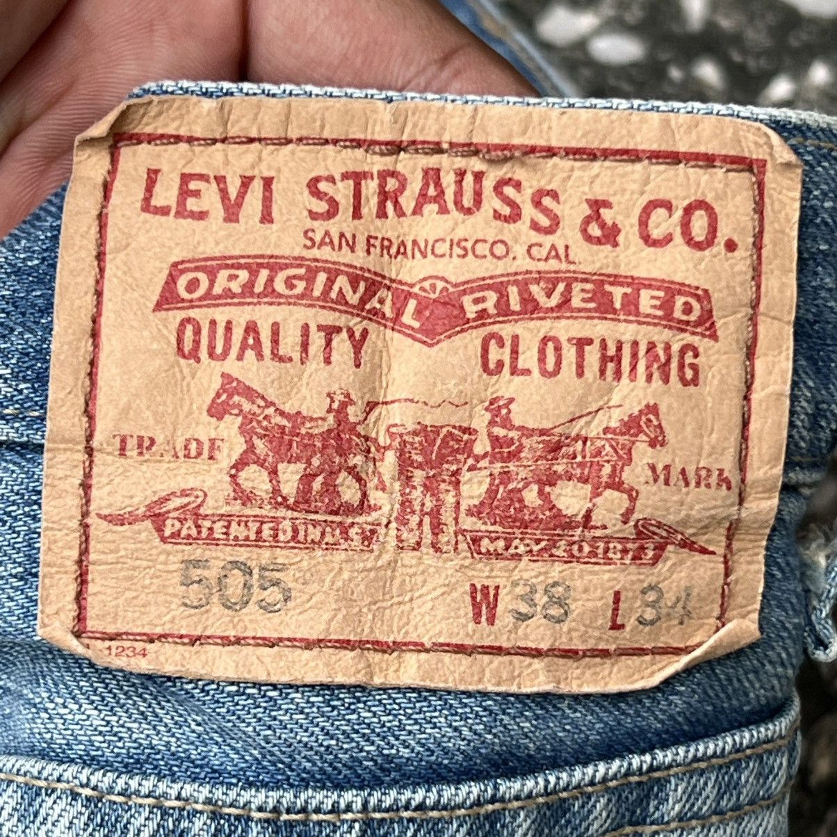 Levi's “LEVI’S” 505 SUN FADED DENIM JEANS Size US 38 / EU 54 - 10 Thumbnail