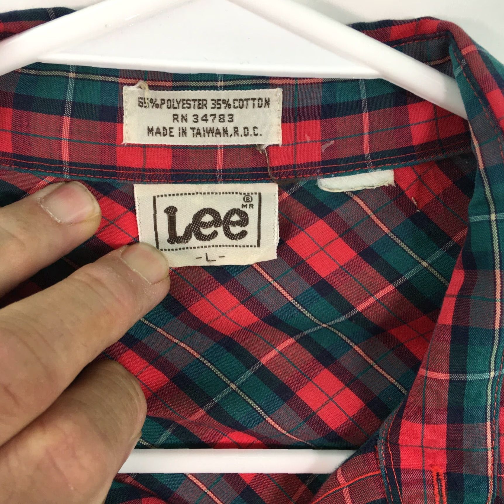 Lee Lee Plaid Button-Up Shirt Mens Size L Multicolor Western Casual Size US L / EU 52-54 / 3 - 5 Thumbnail