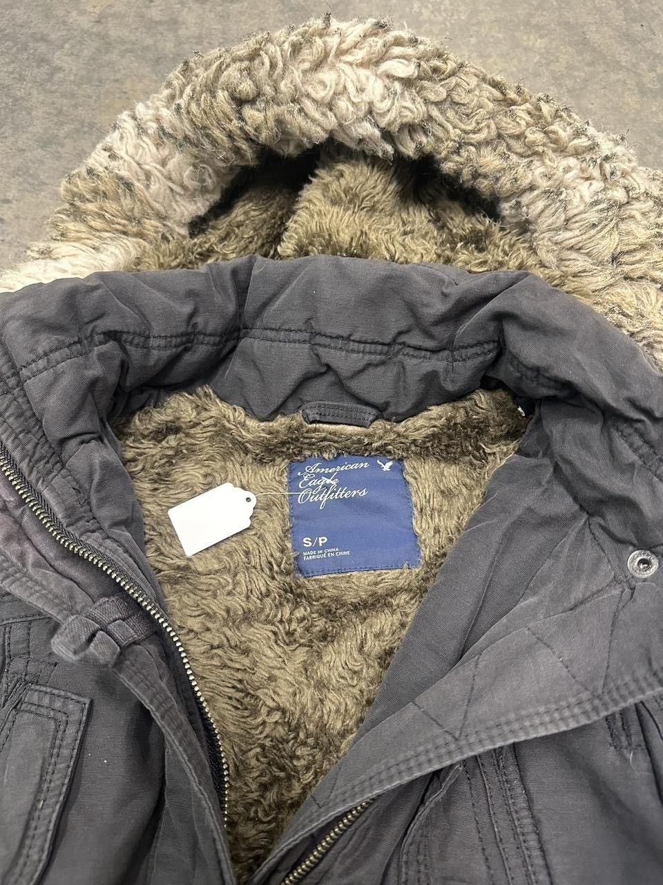 American Eagle Outfitters Vintage Y2K American Eagle Fur Hoodie Size Small Size US S / EU 44-46 / 1 - 5 Thumbnail