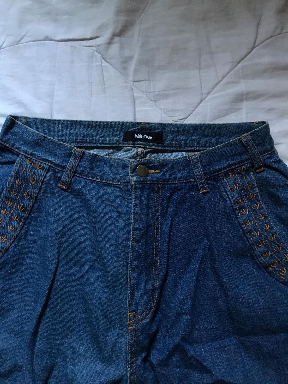 Issey Miyake × Japanese Brand × Ne-Net Issey Miyake Ne-net Balloon Denim Short Size 28" / US 6 / IT 42 - 2 Thumbnail