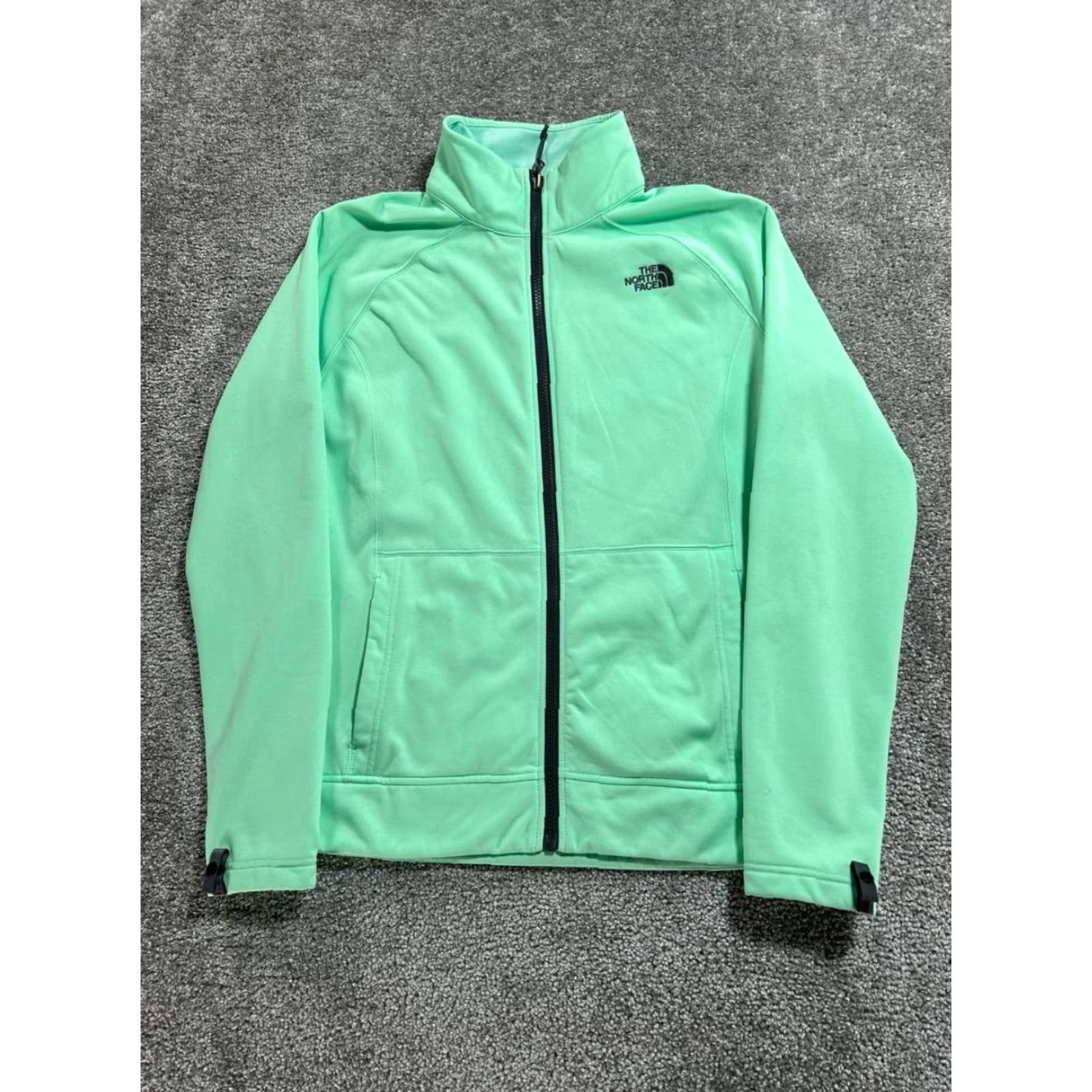 The North Face The North Face Jacket Womens Small Beige Logo Full Zip Raglan Mock Neck Size XS / US 0-2 / IT 36-38 - 2 Thumbnail
