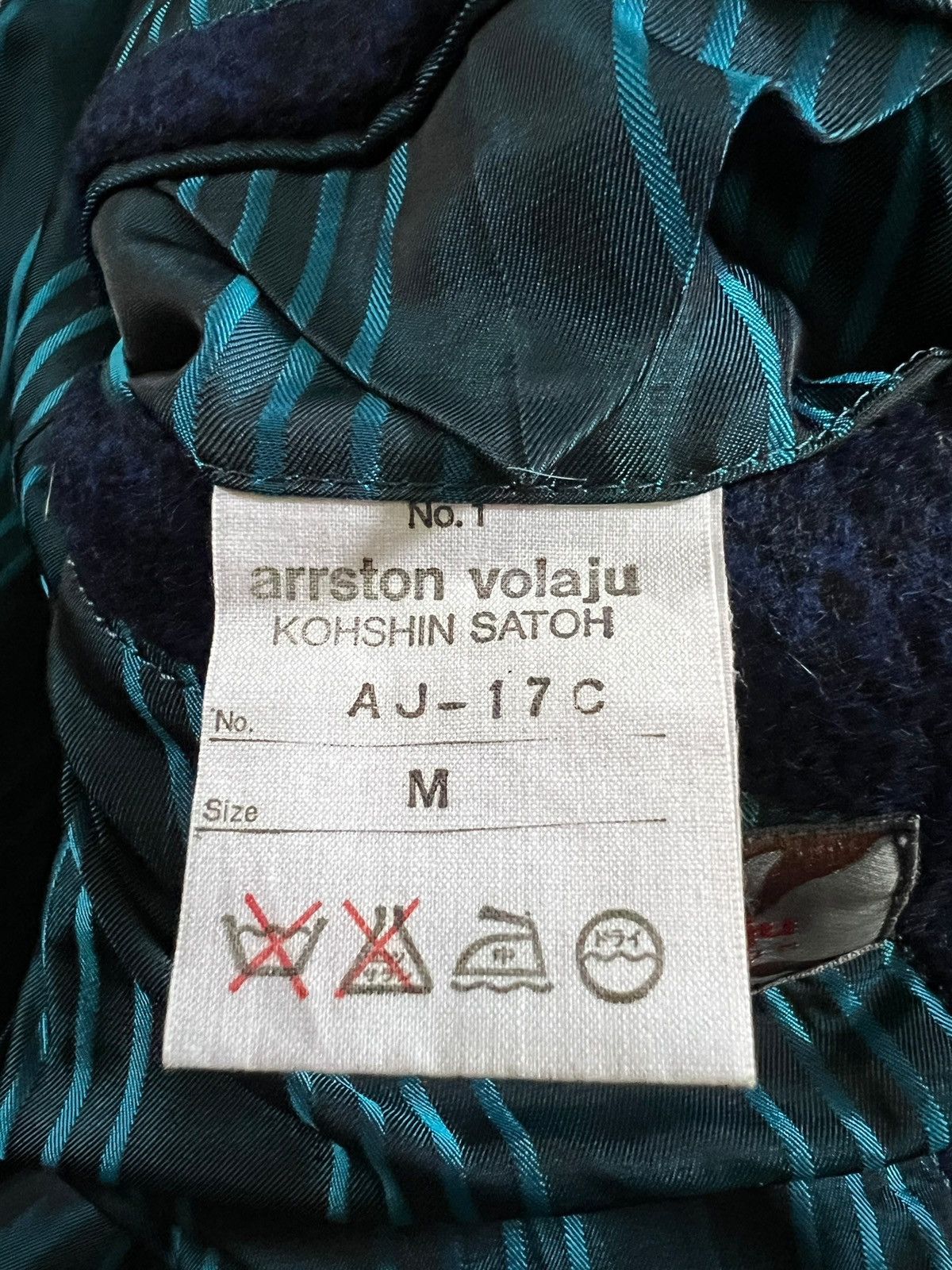 Japanese Brand Arrston Volaju Tweed Knitted Wool Coat Size US L / EU 52-54 / 3 - 13 Thumbnail