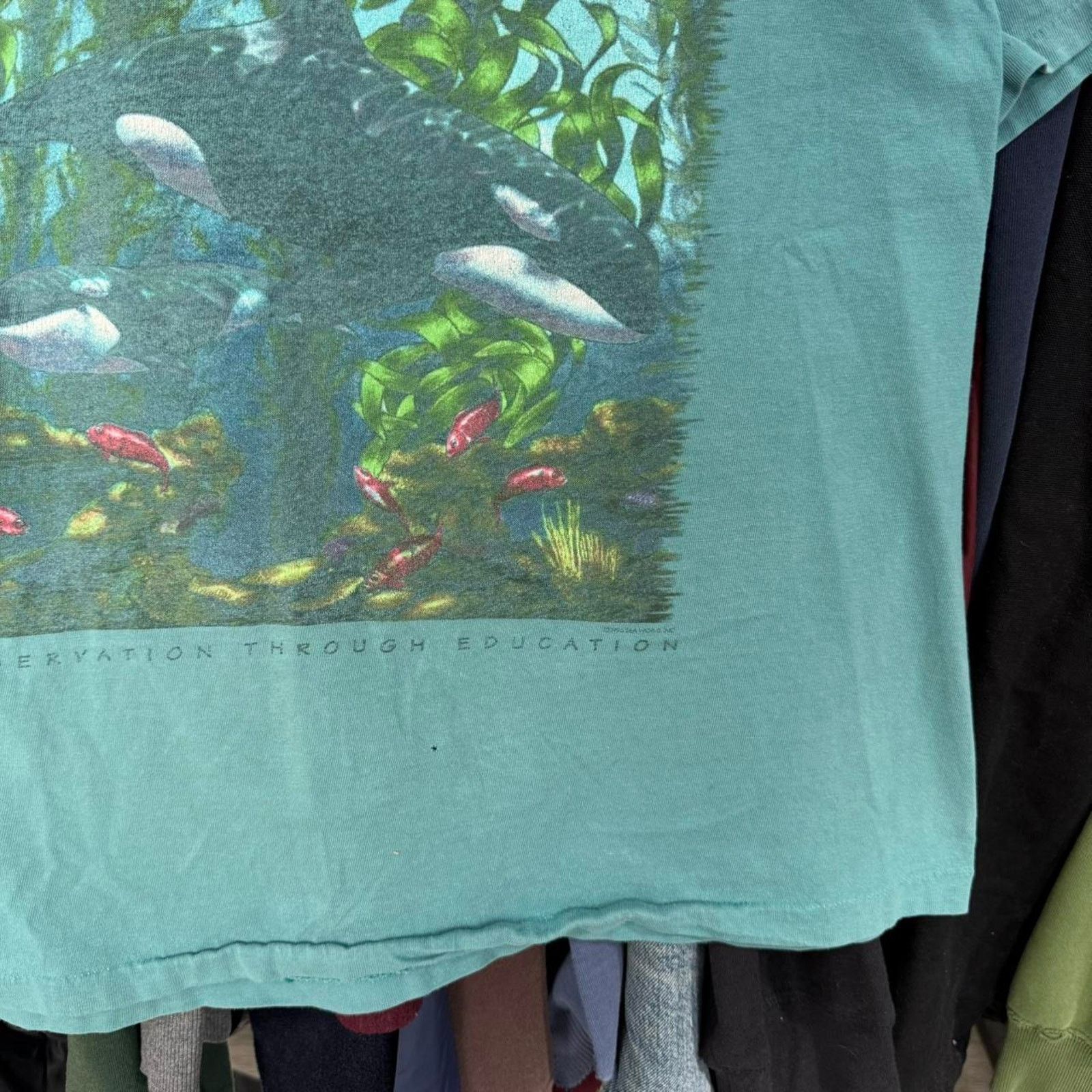 Other Vintage 90s Sea World Shamoo Killer Whale T-Shirt Size US L / EU 52-54 / 3 - 4 Thumbnail