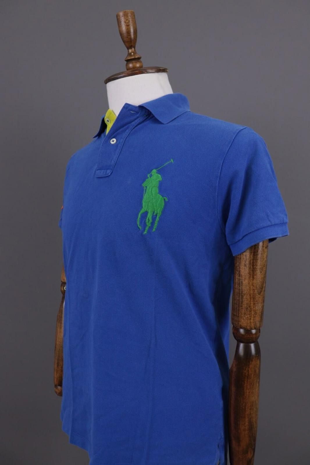 Polo Ralph Lauren Polo Ralph Lauren Blue Big Pony #3 Fit Polo Shirt Size M Size US M / EU 48-50 / 2 - 5 Thumbnail