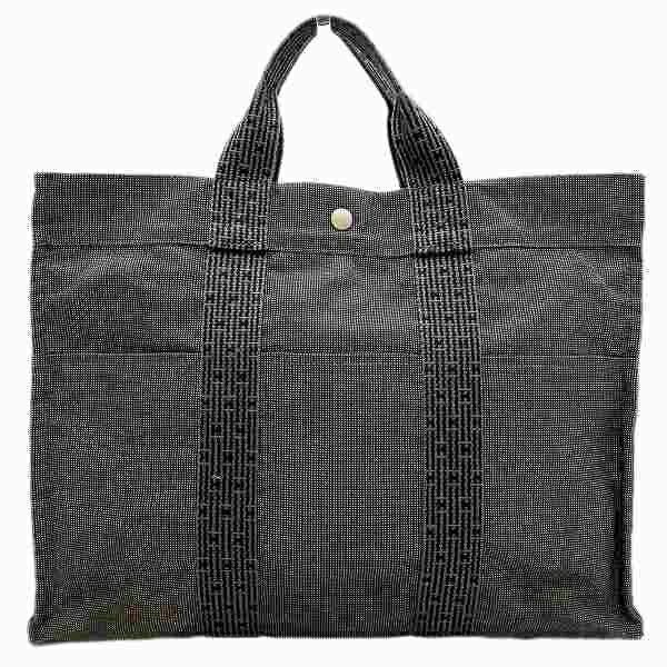 Hermes Hermes Herline Leather Tote Bag Leather Tote Bag in Black, Men's
