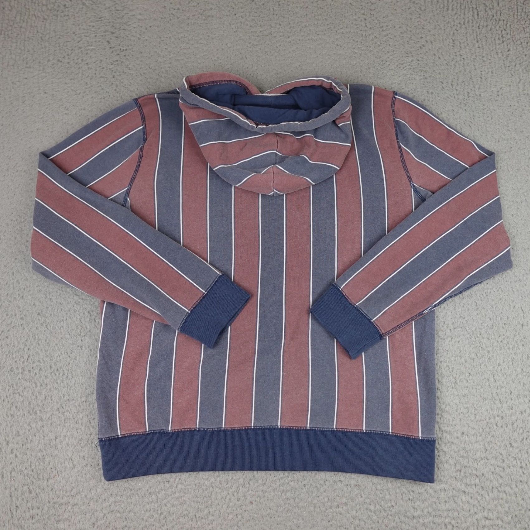 Abercrombie & Fitch Abercrombie & Fitch Hoodie Mens Large Multicolor Striped Fleece Hooded Pullover Sweatshirt Size US L / EU 52-54 / 3 - 6 Thumbnail