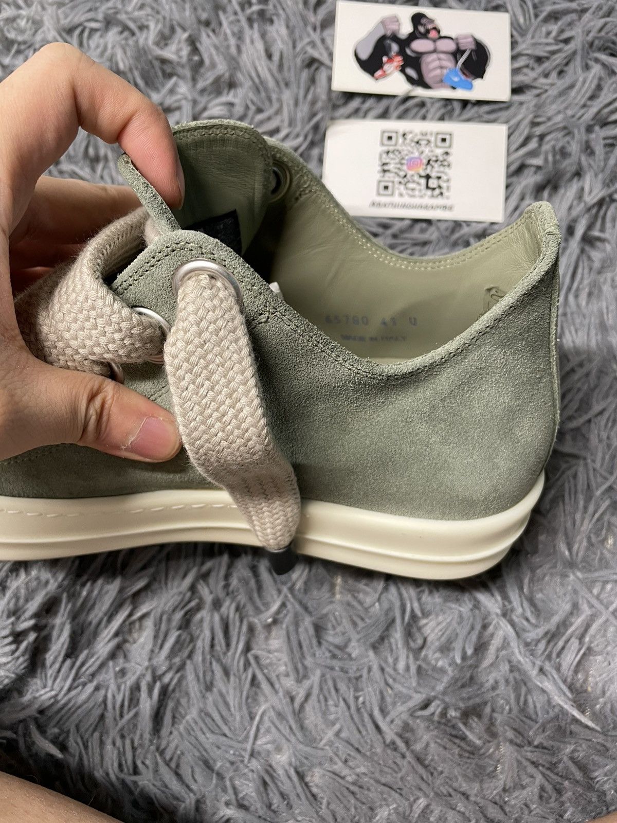 Rick Owens Rick Owens Ramone Low Jumbo Lace Celadon/Milk Size US 8 / EU 41 - 6 Thumbnail