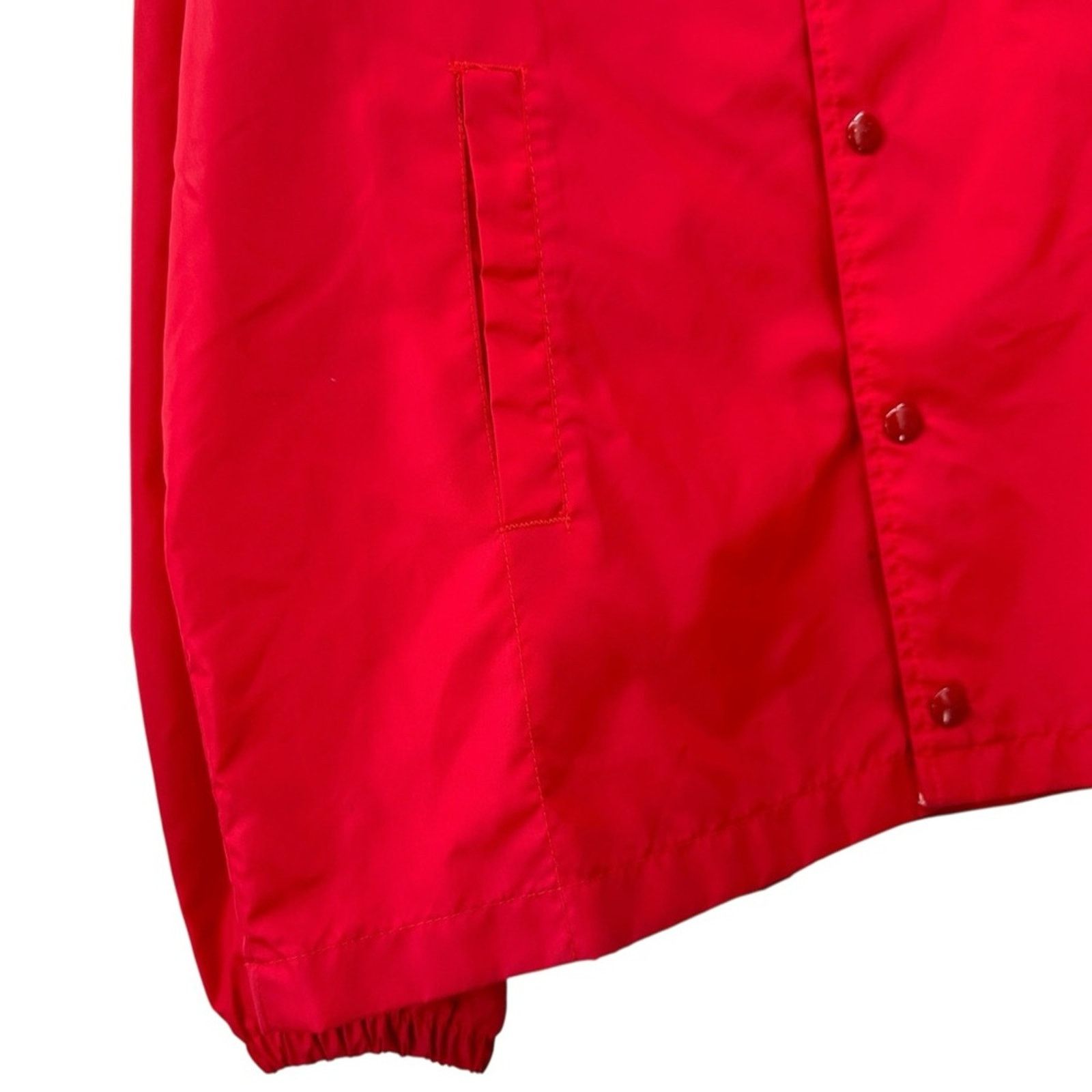 Champion Vintage Made in USA Red Nylon Windbreaker Jacket Size US L / EU 52-54 / 3 - 5 Thumbnail