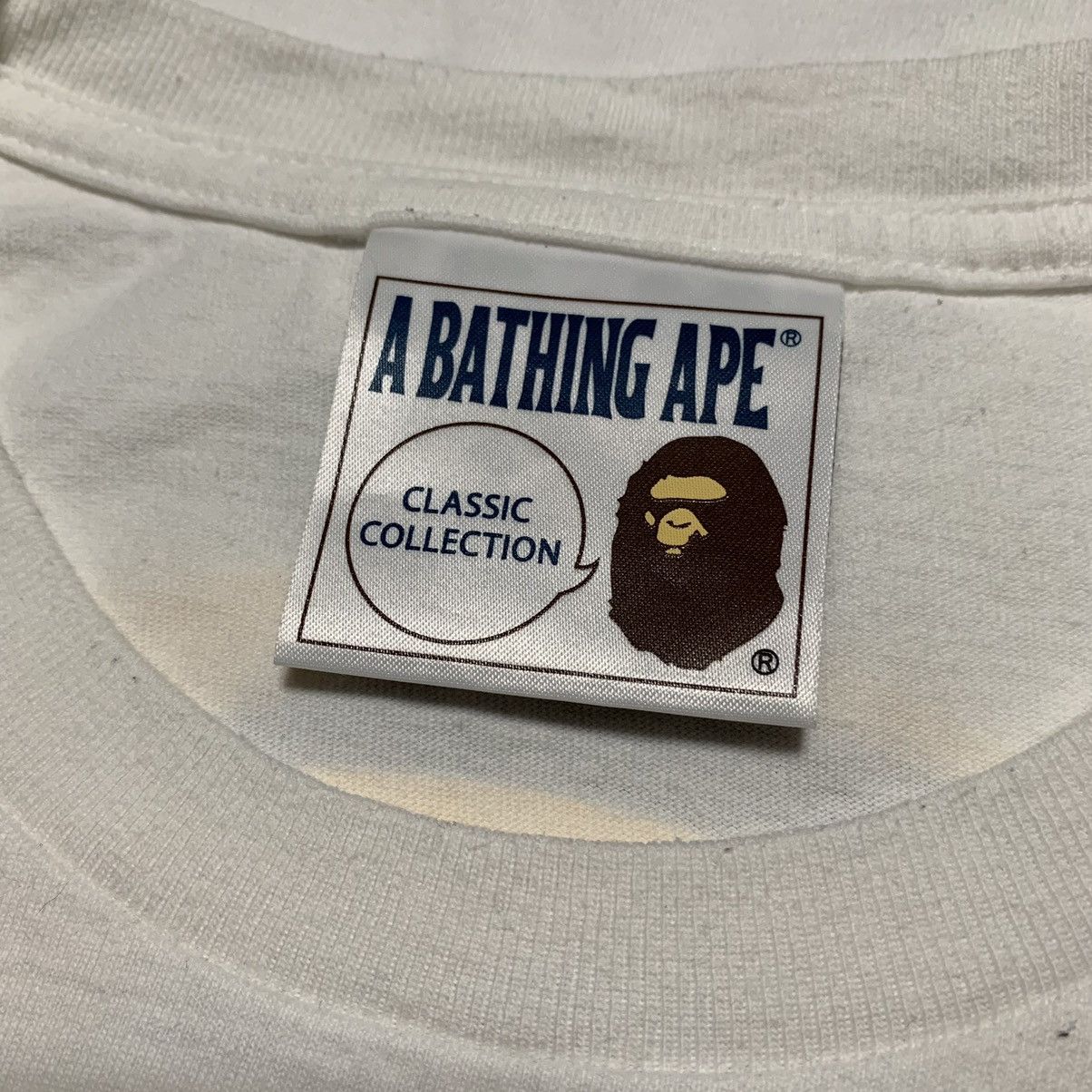 Bape Bape Large Shadow Graphic White Tee A Bathing Ape Size US L / EU 52-54 / 3 - 6 Thumbnail