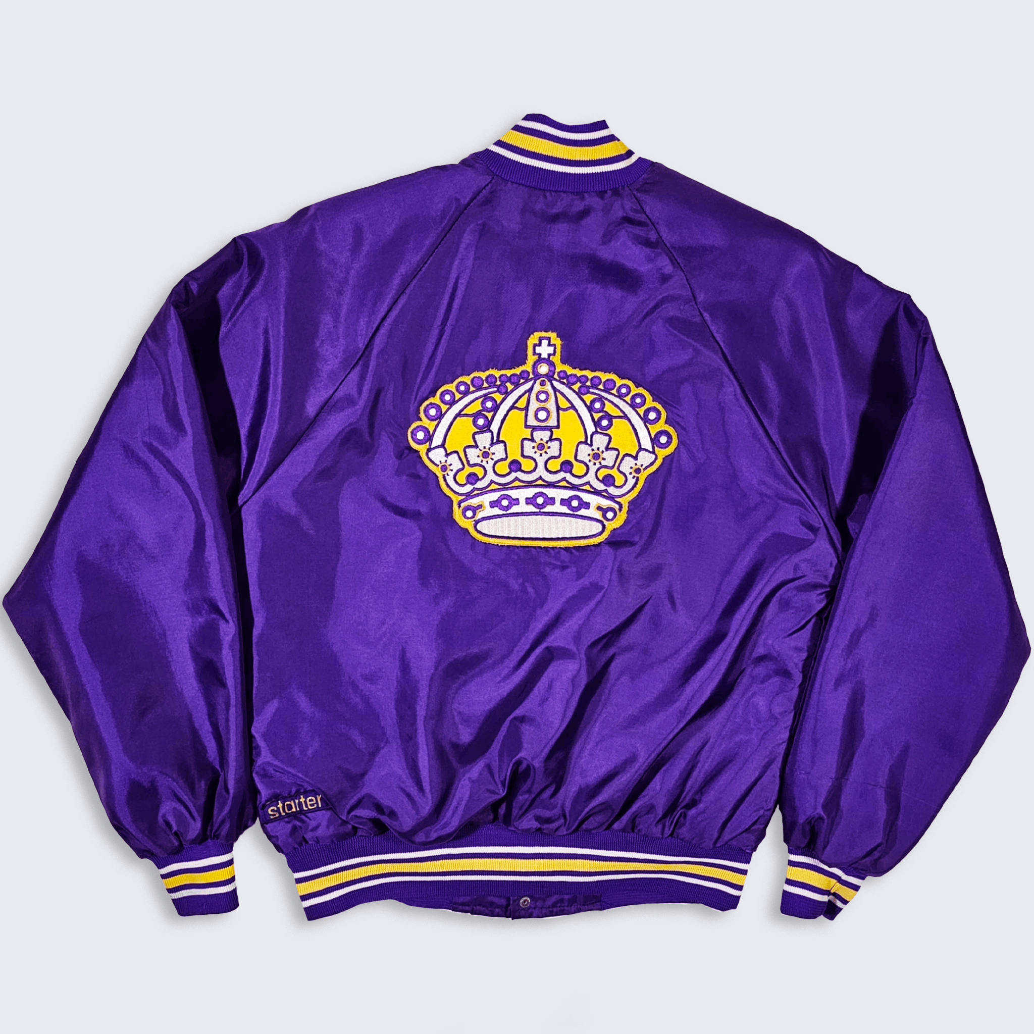 NHL Los Angeles Kings Vintage 70s Starter Satin Bomber Jacket Size US L / EU 52-54 / 3 - 1 Thumbnail