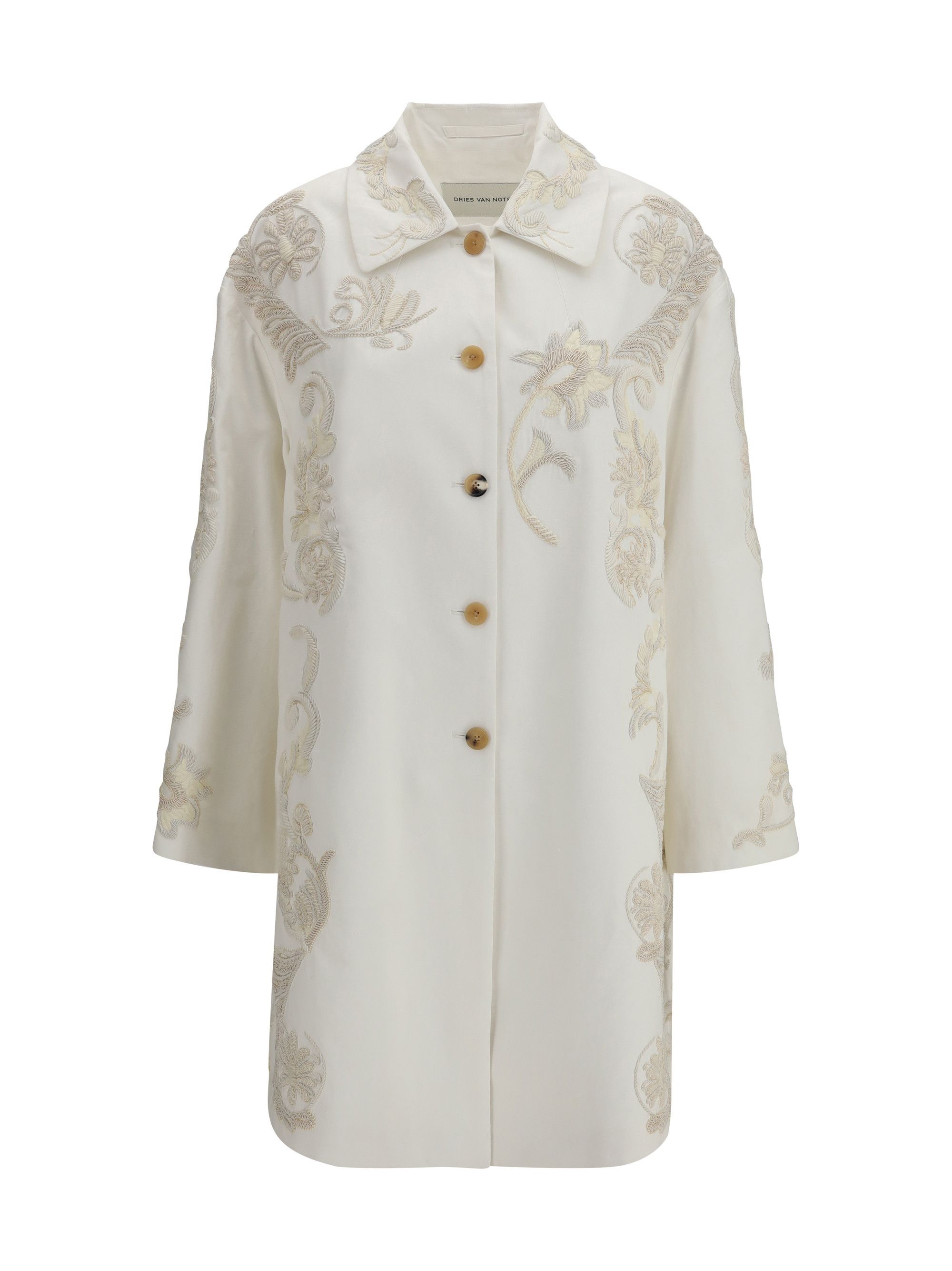 Dries Van Noten Embroidered A-line Coat Size M / US 6-8 / IT 42-44 - 1 Thumbnail