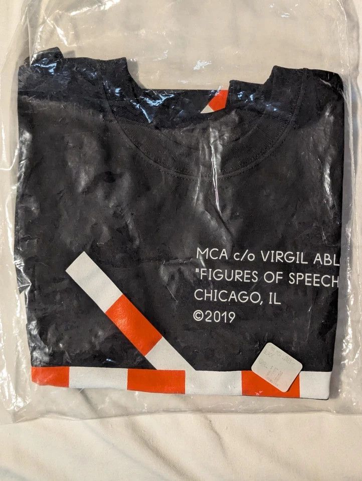 Virgil Abloh XS NEW Virgil Abloh x MCA Figures of Speech Tape Tee Black Size US XS / EU 42 / 0 - 1 Thumbnail