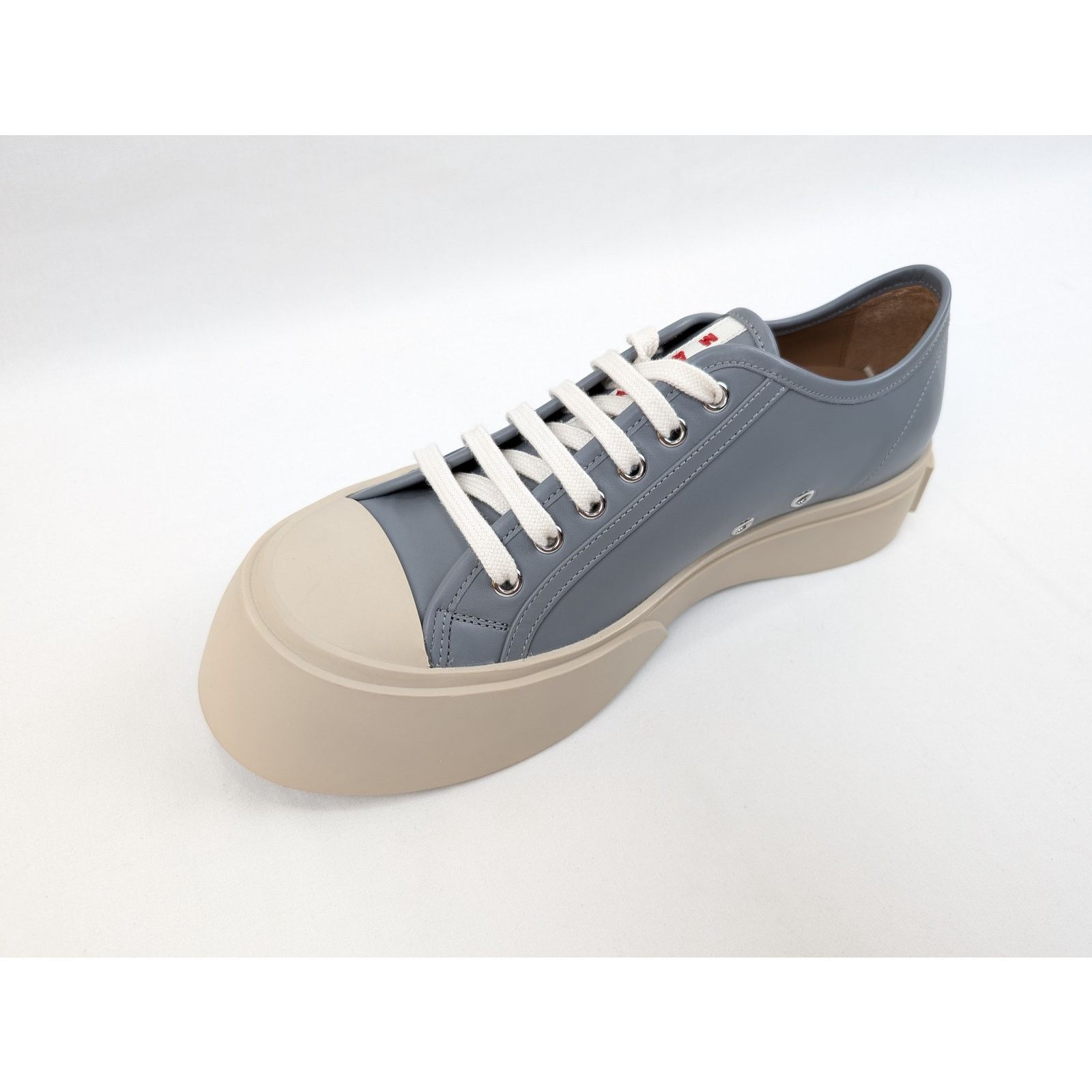 Marni o1rshd1 Leather Pablo Lace-up Sneaker in Grey Size US 12 / EU 45 - 6 Thumbnail