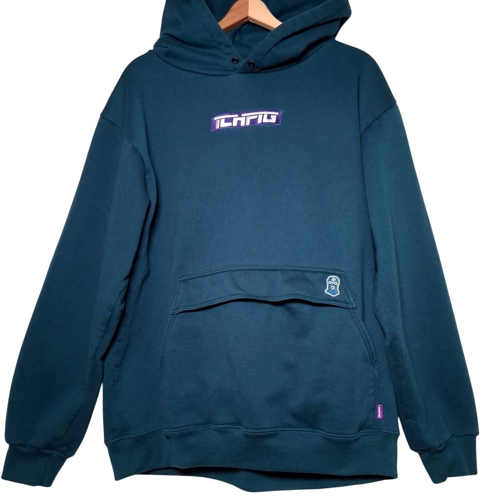Vintage ICHPIG Strike Anorak Hooded Sweatshirt Men L Teal Australian Fighting Hoodie Size US L / EU 52-54 / 3 - 2 Thumbnail