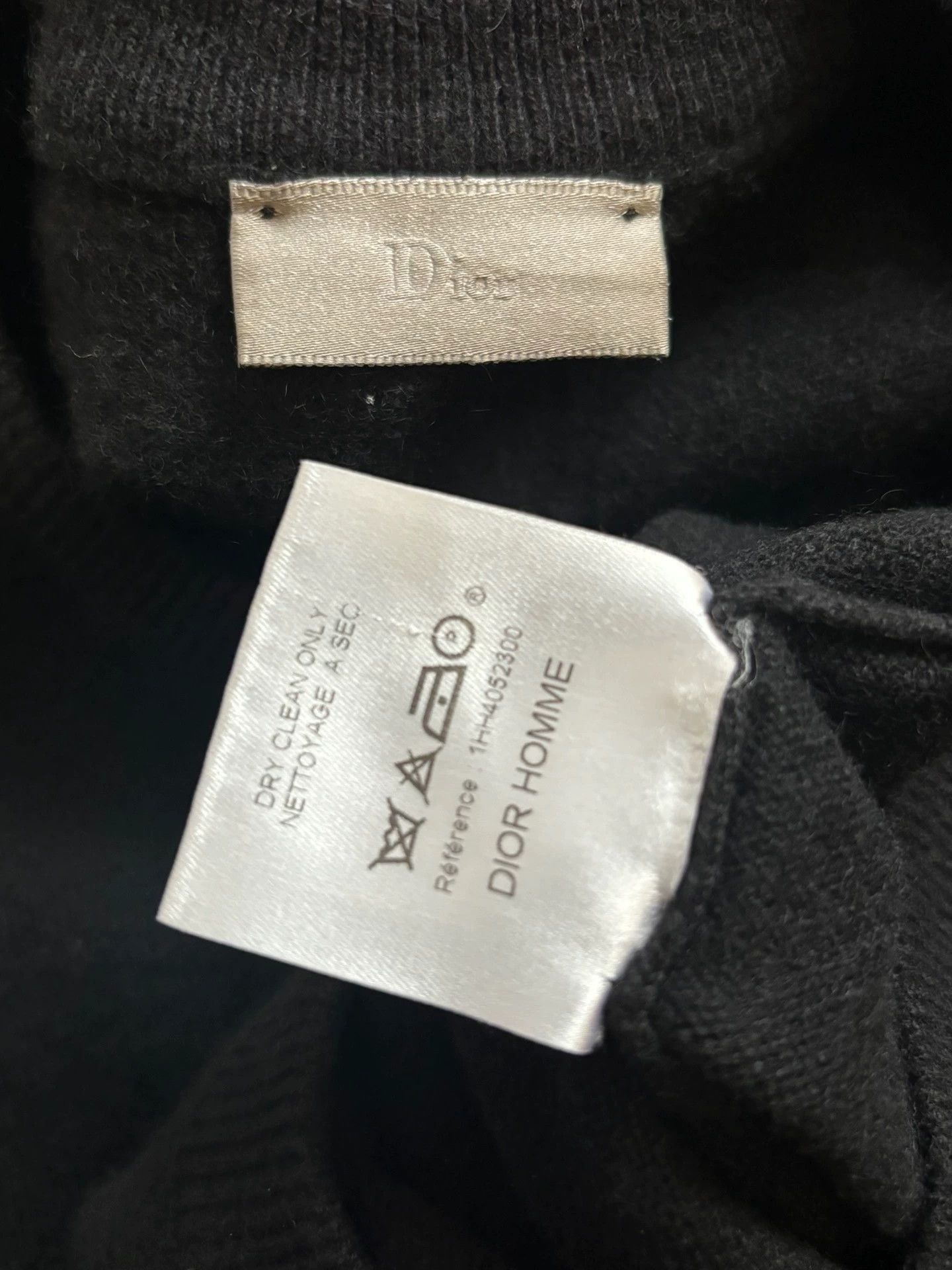 Dior Black V-Neck Long Sleeve Sweater Size US L / EU 52-54 / 3 - 5 Thumbnail