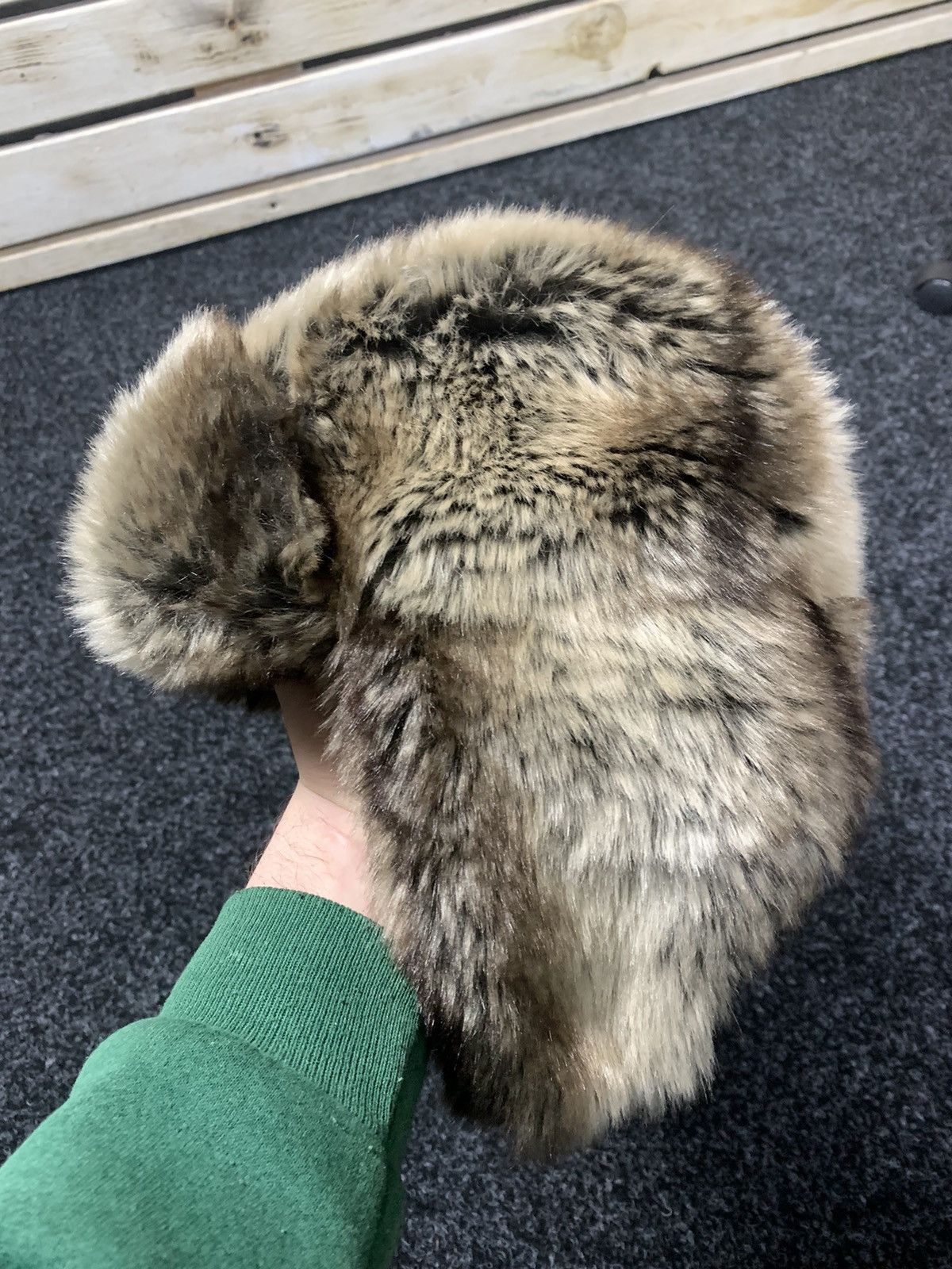 Japanese Brand × Vintage Y2K vintage Fuzzy ushanka trapper /checker hat tyler playboi Size ONE SIZE - 2 Thumbnail