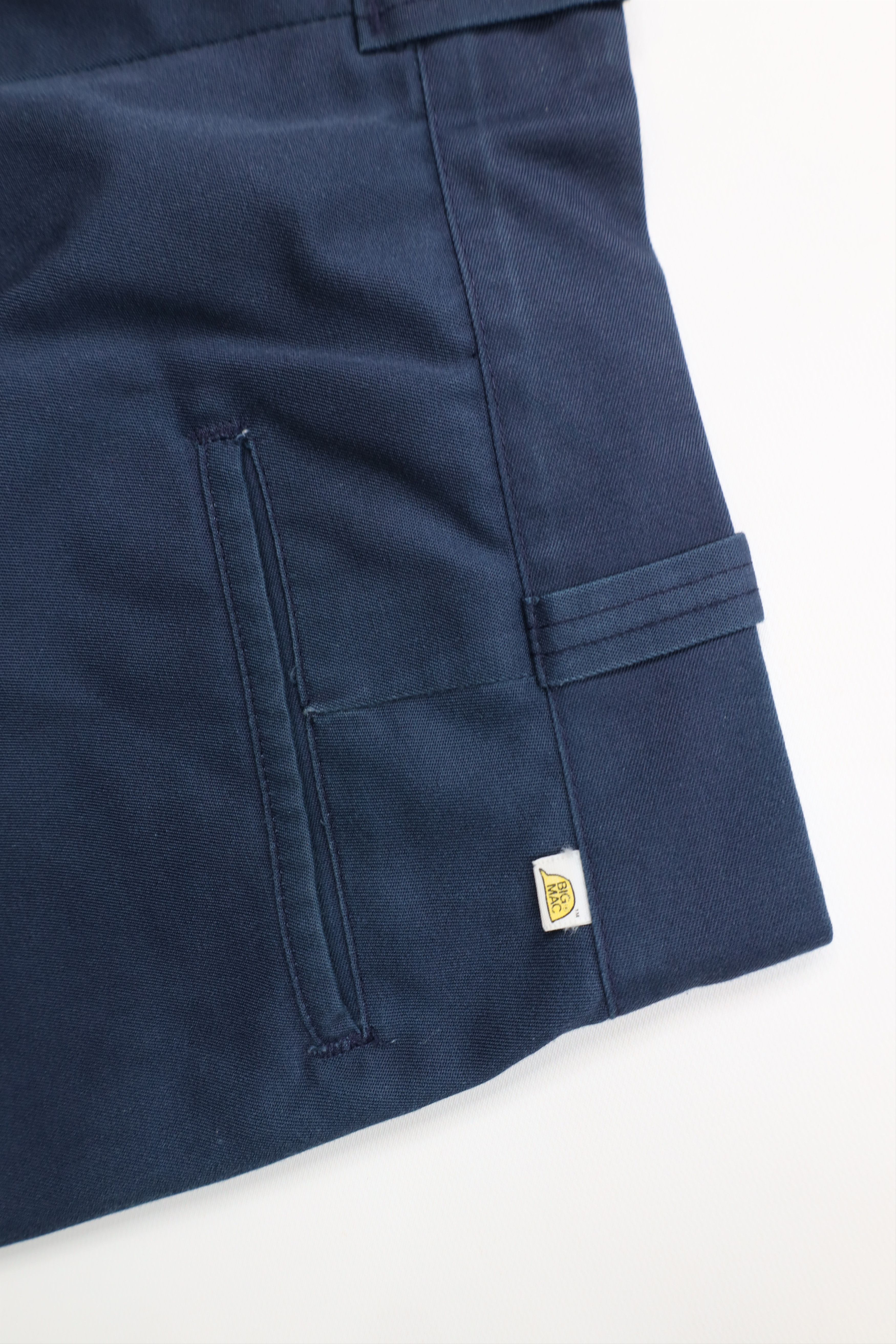 Big Mac Vintage 70s Big Mac Workwear Wide Leg Chino Pants Blue USA Size US 36 / EU 52 - 15 Thumbnail