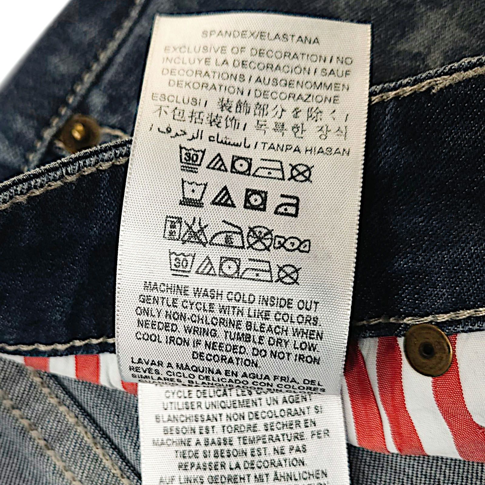 Guess Guess Star Print Cutoff Denim Shorts Raw Hem Blue 27 NWOT Size 27" / US 4 / IT 40 - 7 Thumbnail