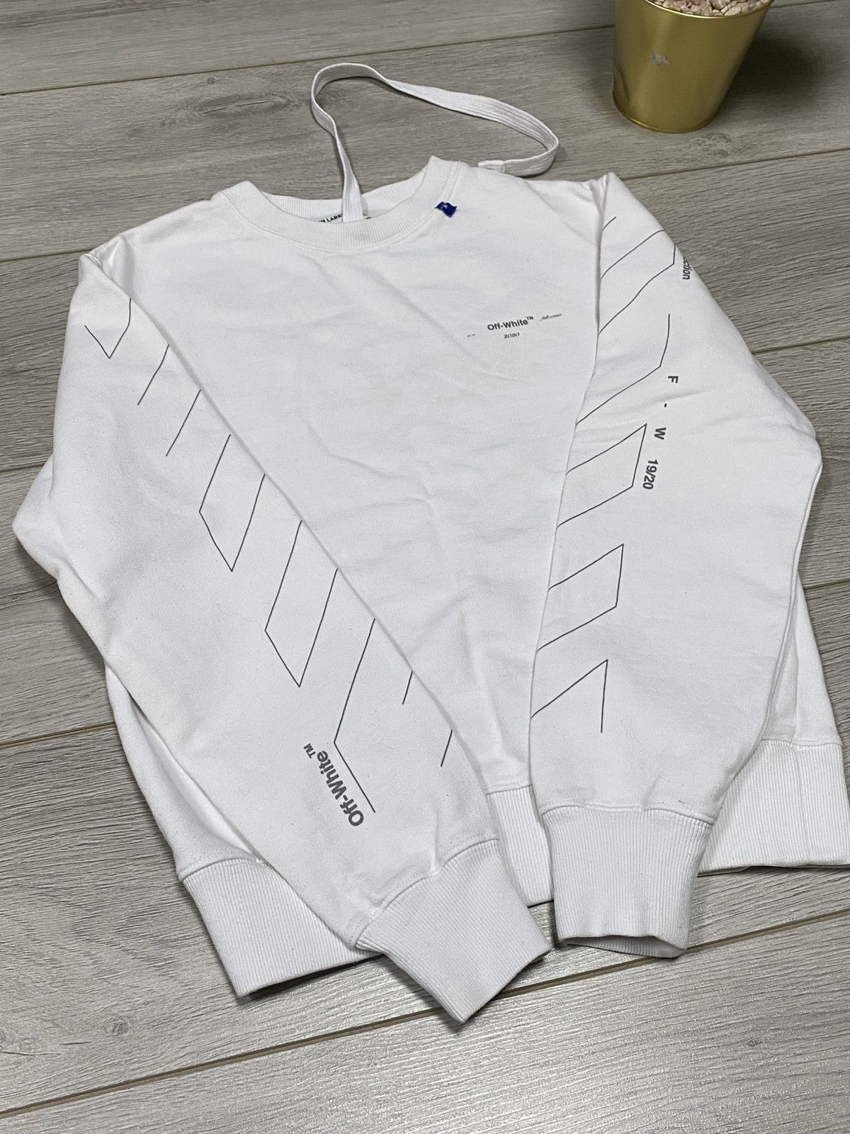Off-White Off-White unfinished diagonal arrows sweatshirt Size US XS / EU 42 / 0 - 6 Thumbnail