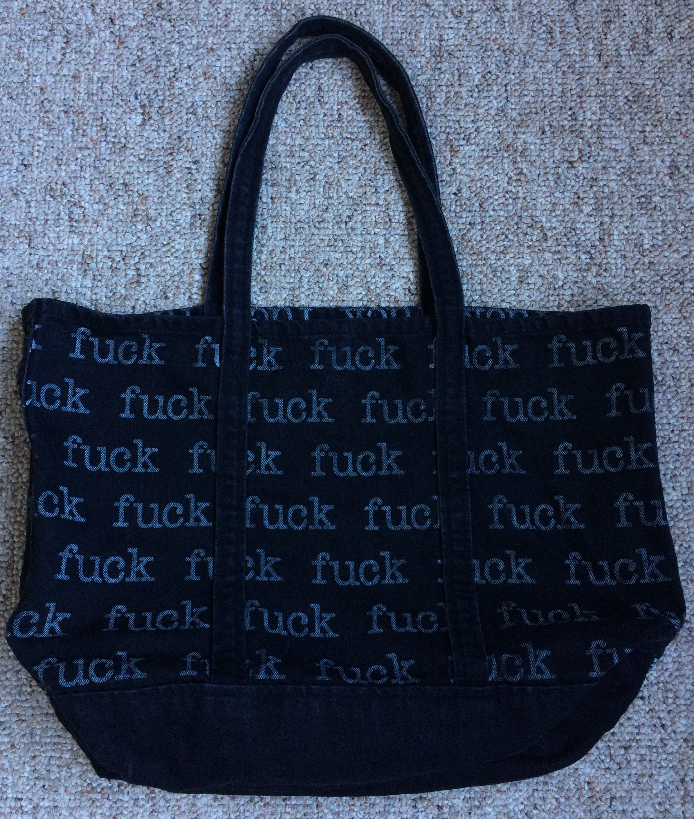 Supreme S/S 2013 Supreme Denim Fuck Tote Bag Size ONE SIZE - 4 Thumbnail