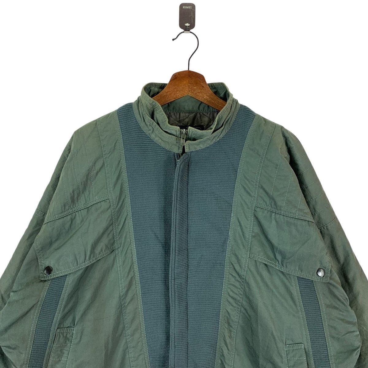 Issey Miyake × Japanese Brand × Vintage VINTAGE SUN PHORIKA DOUBLE ZIPPER BOMBER NYLON JACKET Size US L / EU 52-54 / 3 - 4 Thumbnail