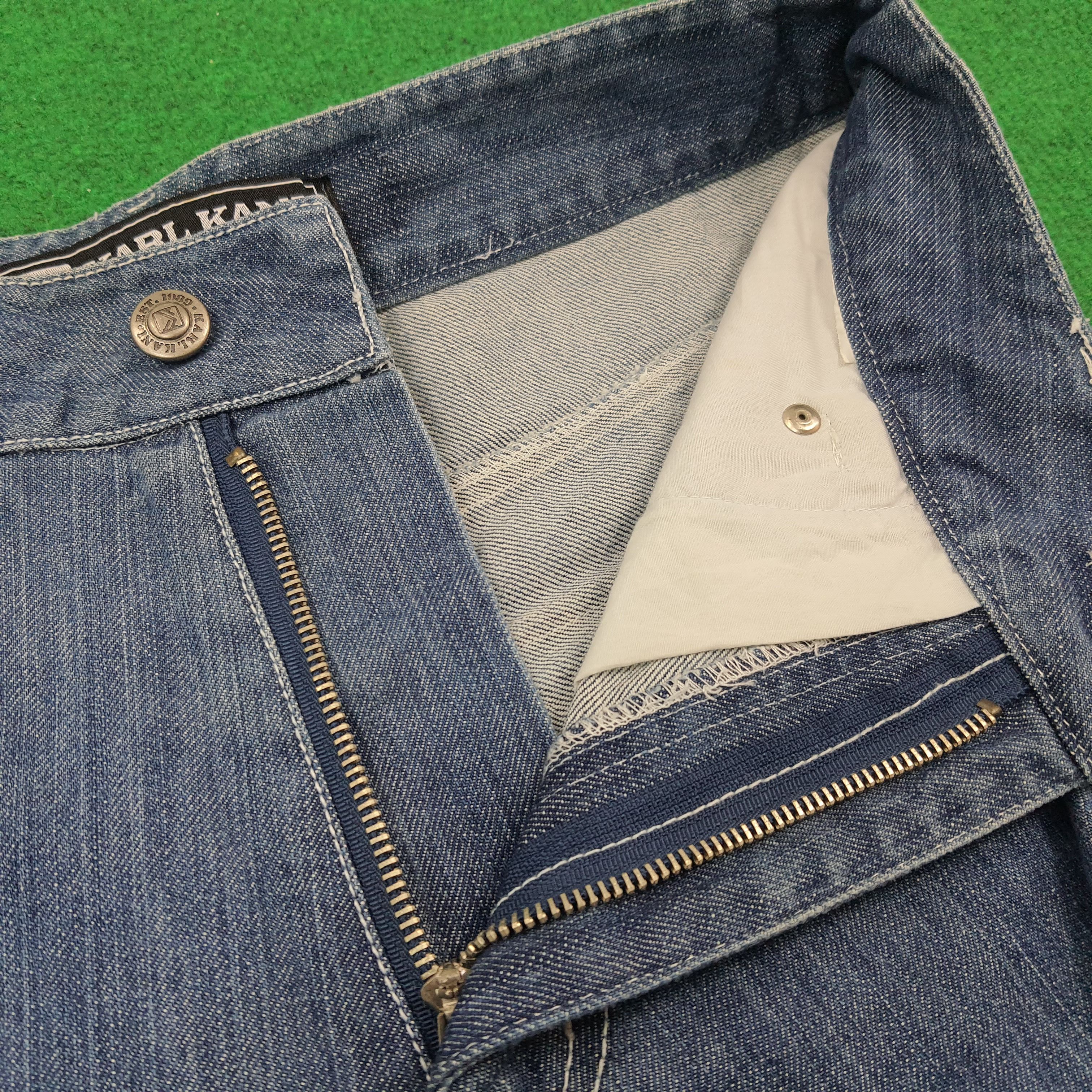 Karl Kani × Vintage Vintage Karl Kani CH79 Cargo Style Hip Hop Jeans Size US 28 / EU 44 - 6 Thumbnail