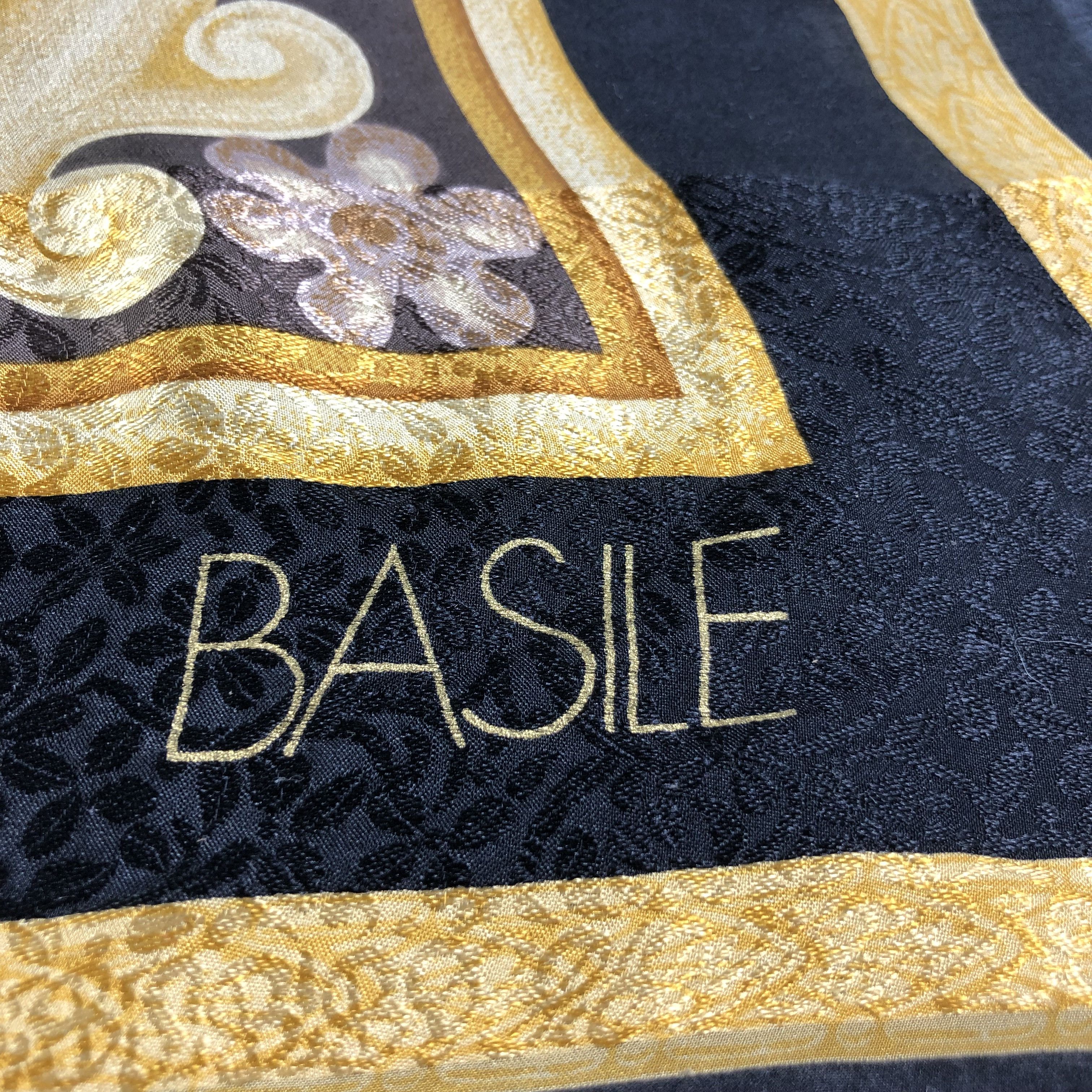 Japanese Brand Basile Luxury Silk Scarf M756 Size ONE SIZE - 3 Thumbnail