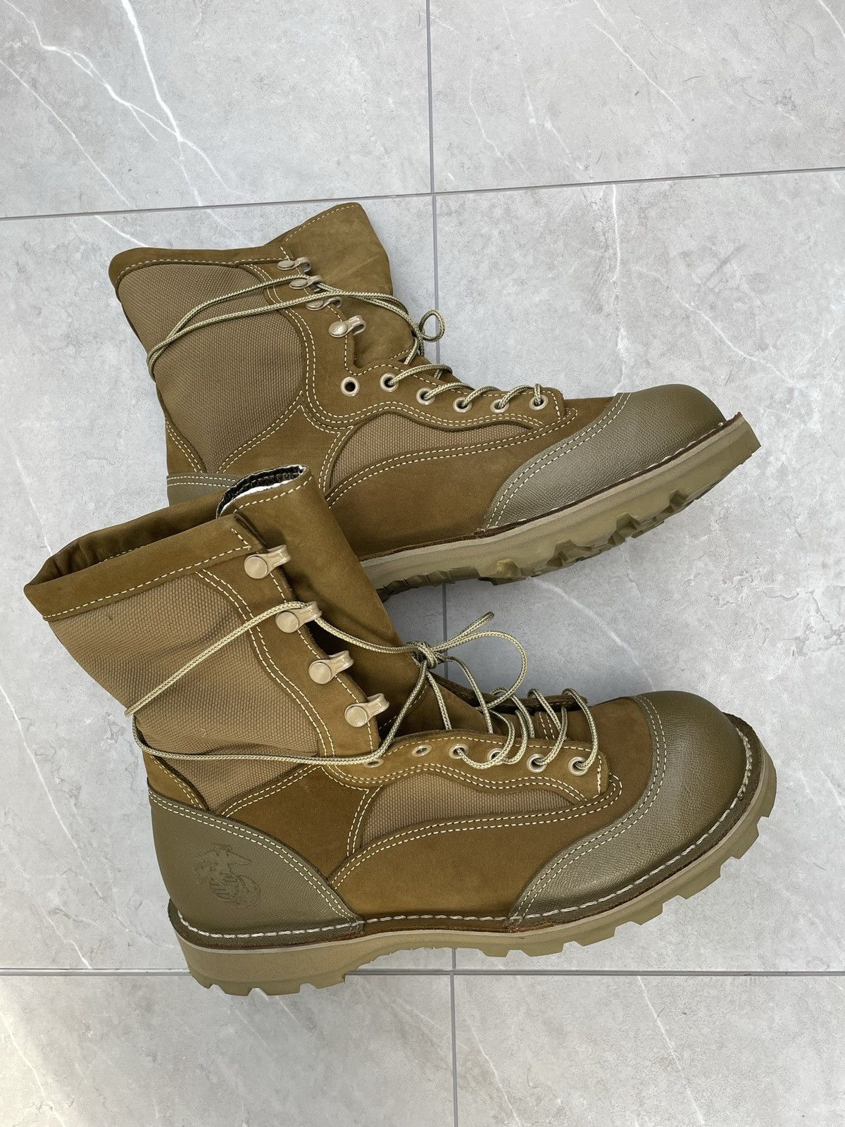 Vintage Vintage Military Tan Desert Combat Boots Size US 12 / EU 45 - 3 Thumbnail