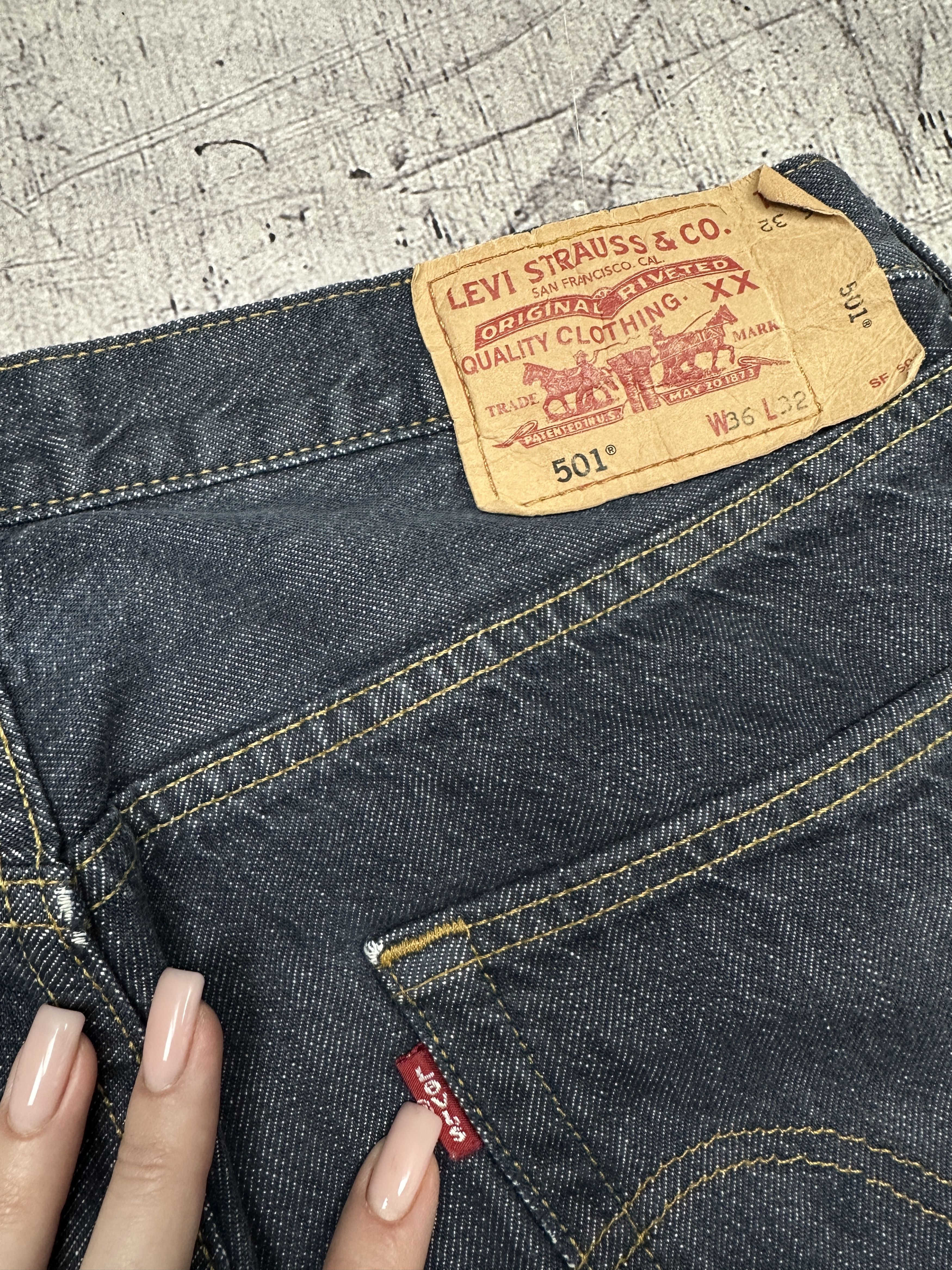 Levi's Levi's 501 Mens Denim Pants Jeans Size 36 x 32 Size US 36 / EU 52 - 3 Thumbnail