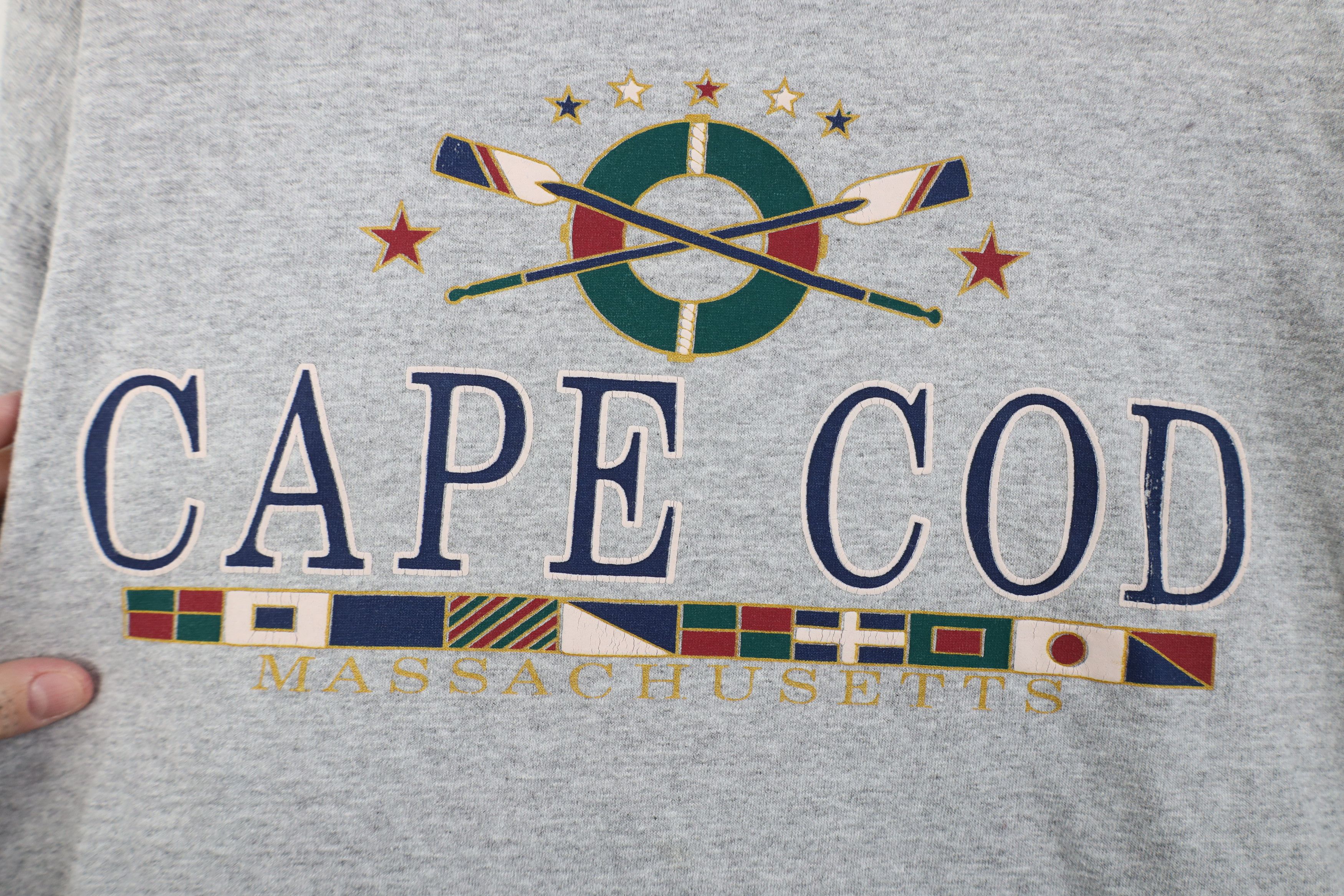 Vintage Vintage 90s Streetwear Cape Cod Massachusetts Ringer T-Shirt Size US L / EU 52-54 / 3 - 4 Thumbnail