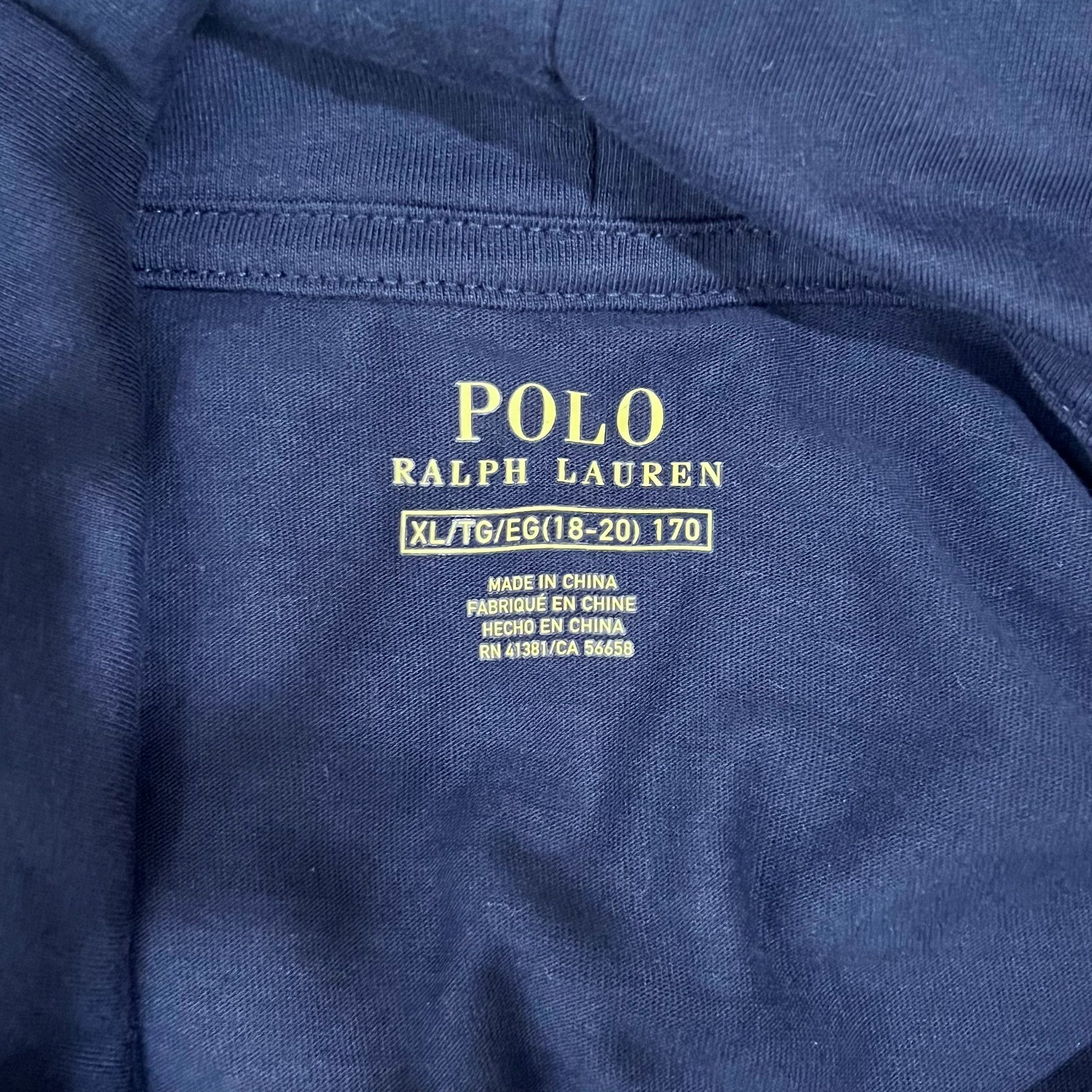 Polo Ralph Lauren Polo Ralph Lauren Polo Bear Logo Hooded Tshirt XL Boys Size US XL / EU 56 / 4 - 4 Thumbnail