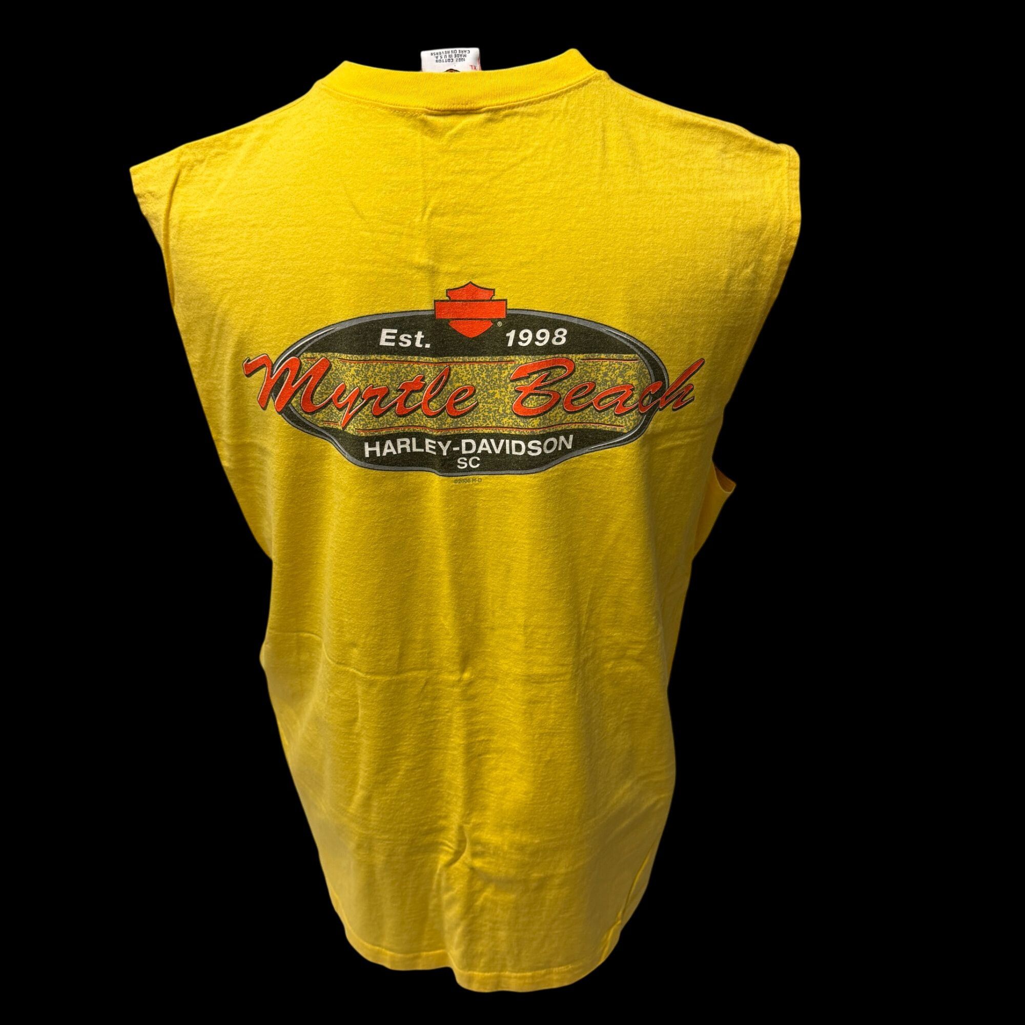 Harley Davidson H-D Myrtle Beach PARROT Cruisin The Coast Biker Muscle Shirt Size US XL / EU 56 / 4 - 3 Thumbnail