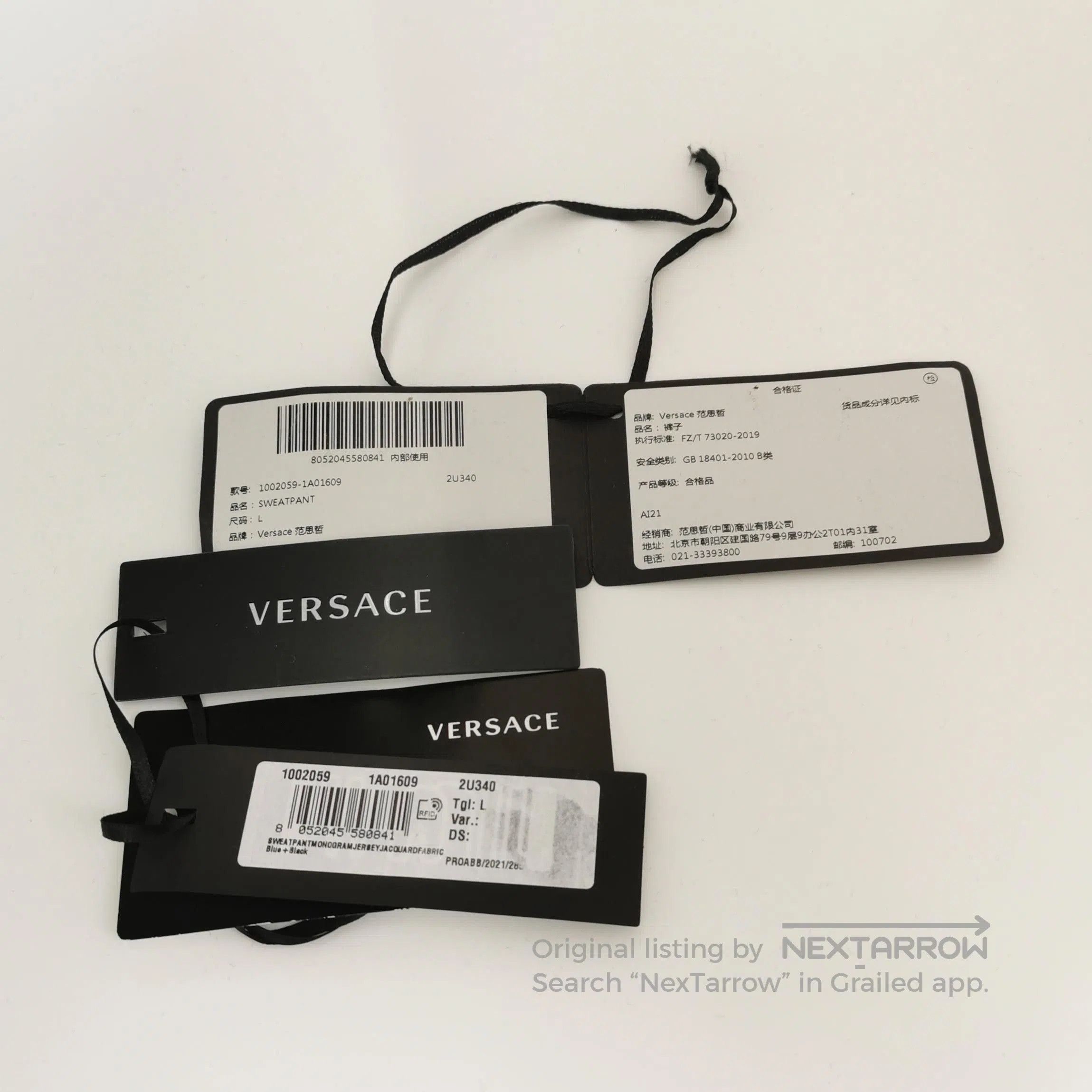 Versace Versace Colorblock Logo Cotton Button-Down Shirt. Size US L / EU 52-54 / 3 - 3 Thumbnail