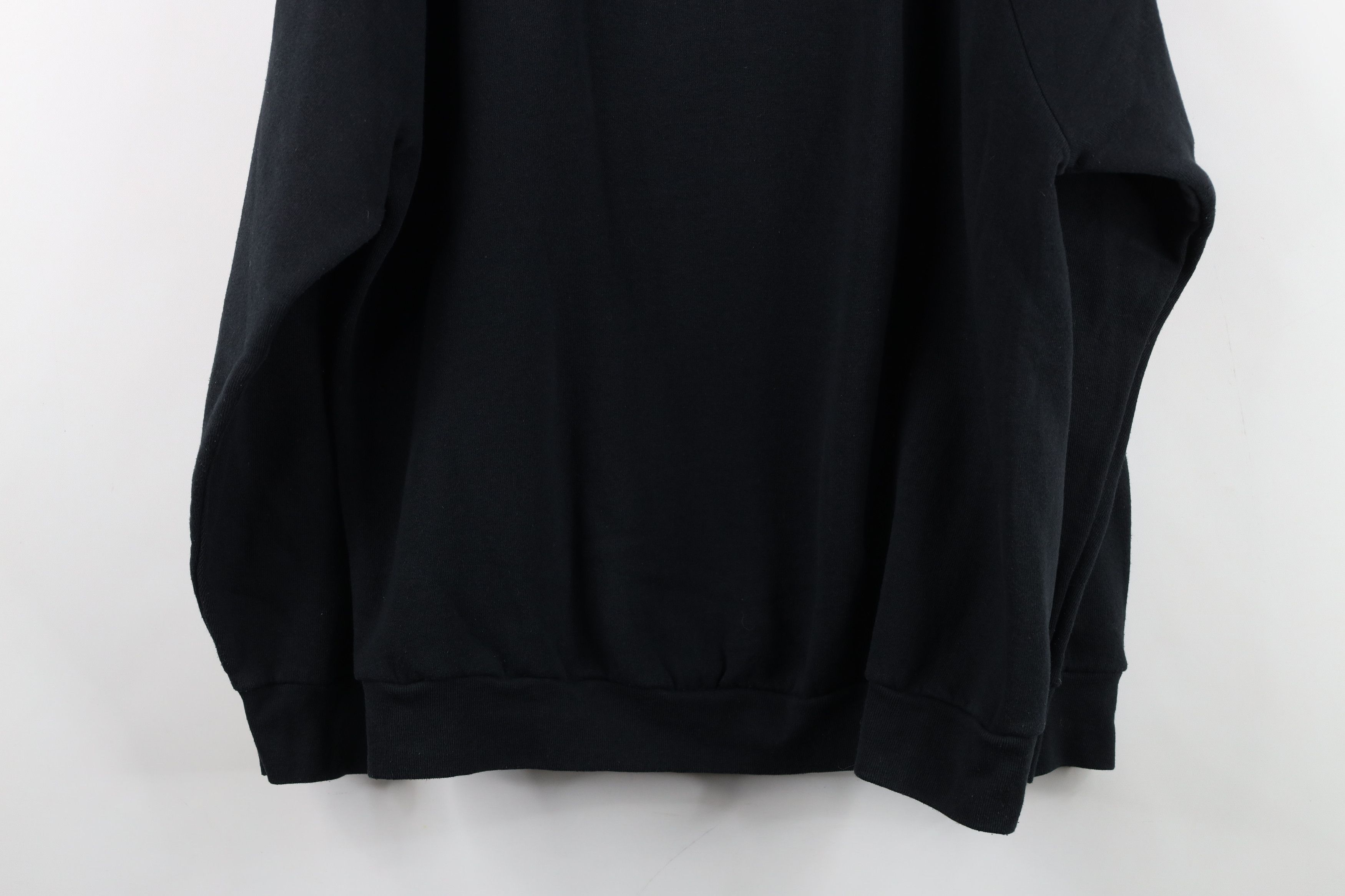 Vintage Vintage 90s Streetwear Heavyweight Crewneck Sweatshirt Black Size L / US 10 / IT 46 - 8 Thumbnail