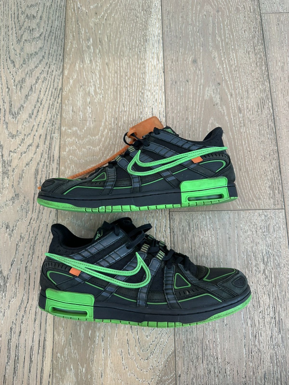 Nike × Off-White Nike Air Rubber Dunk Off-White Green Strike Size US 10 / EU 43 - 4 Thumbnail