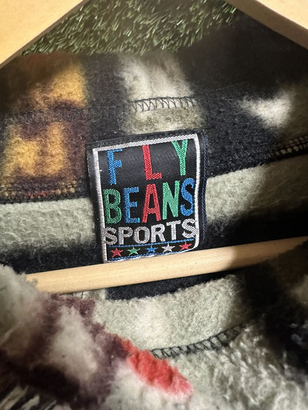 Vintage Vintage Fly Beans Sports Striped Pullover Fleece Large Size US L / EU 52-54 / 3 - 3 Thumbnail