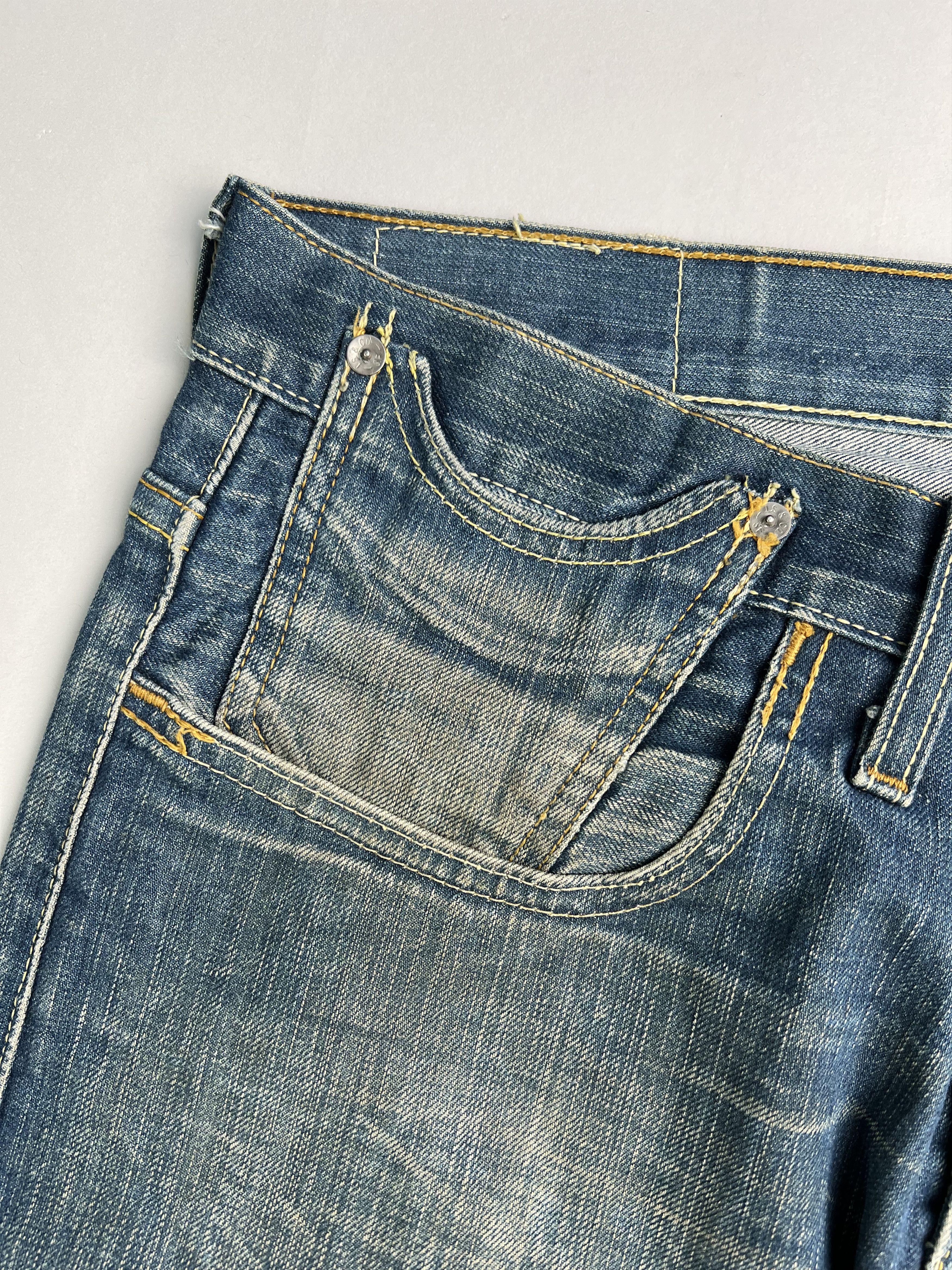 Levi's Levis 504 Jeans Shorts Light Blue Wash W33 Size US 33 - 5 Thumbnail