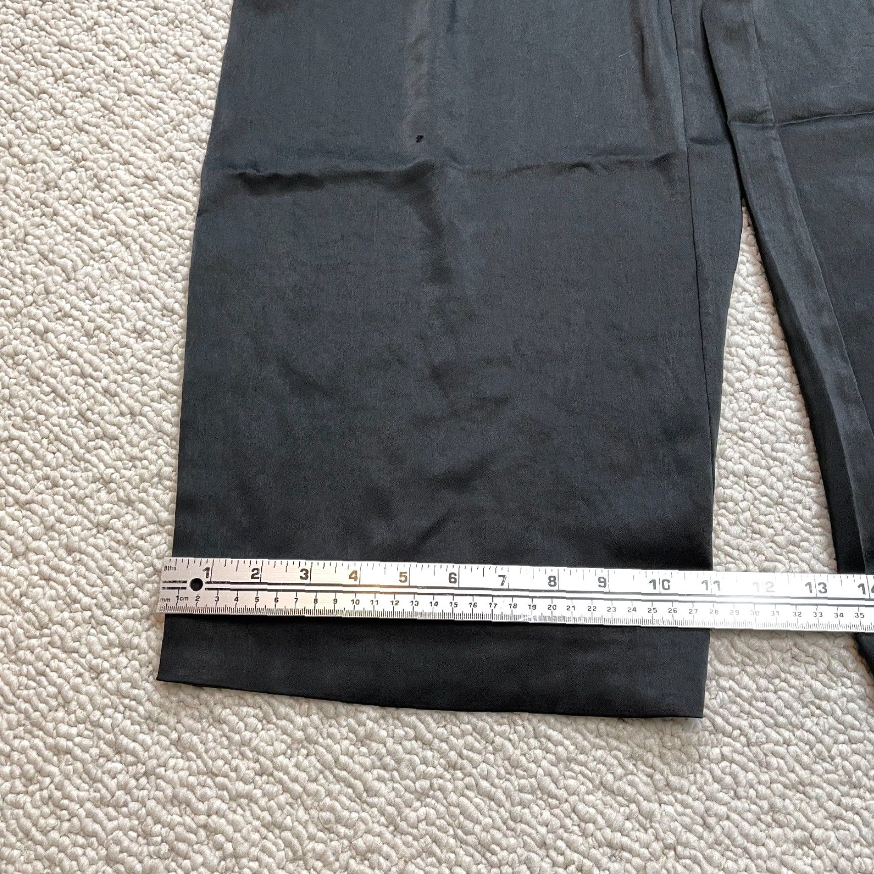 Vintage LNA Shine Cargo Pants Womens XL Black Wide Leg Pockets Slacks 36x30 New NWD Size 40" / US 18 - 5 Thumbnail