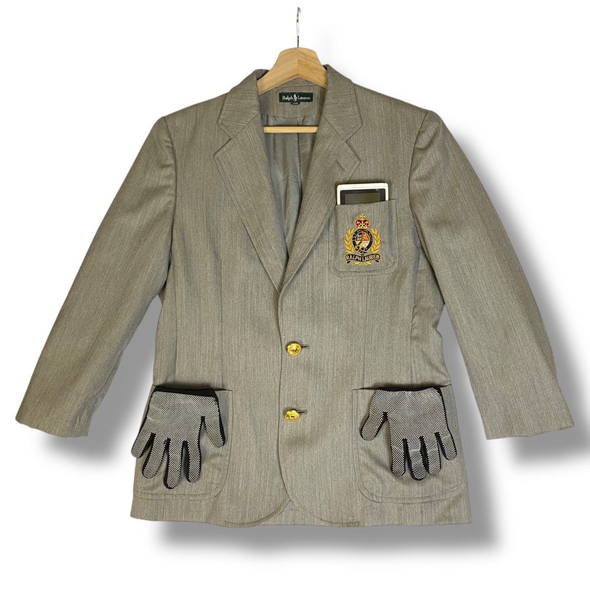 Ralph Lauren Vintage Ralph Lauren Wool Double-Breasted Blazer Size US S / EU 44-46 / 1 - 2 Thumbnail