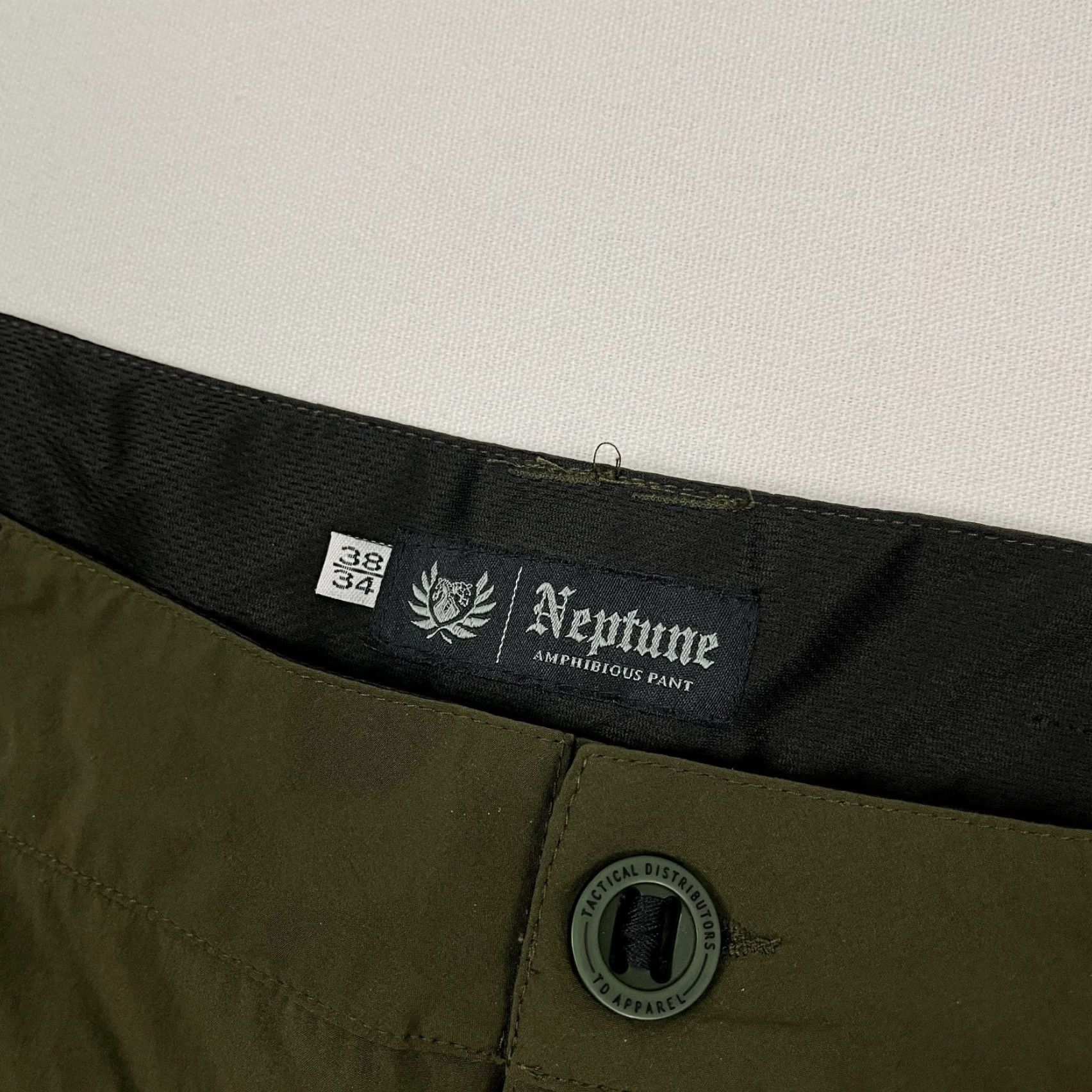 Vintage Neptune Amphibious Pants Mens 38 x 34 Green Straight Tactical Fishing Hunting Size US 38 / EU 54 - 2 Thumbnail