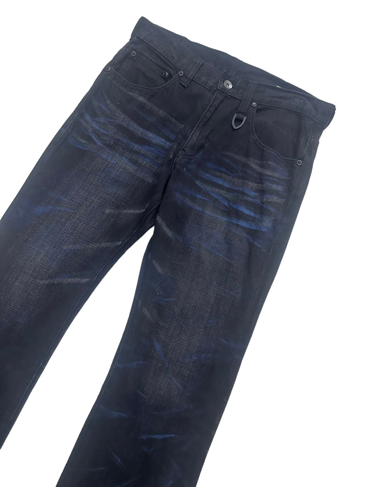 Hysteric Glamour GRAIL 🇯🇵 90s Flare Semantic Design Snake Print Denim Pants Size US 32 / EU 48 - 2 Thumbnail