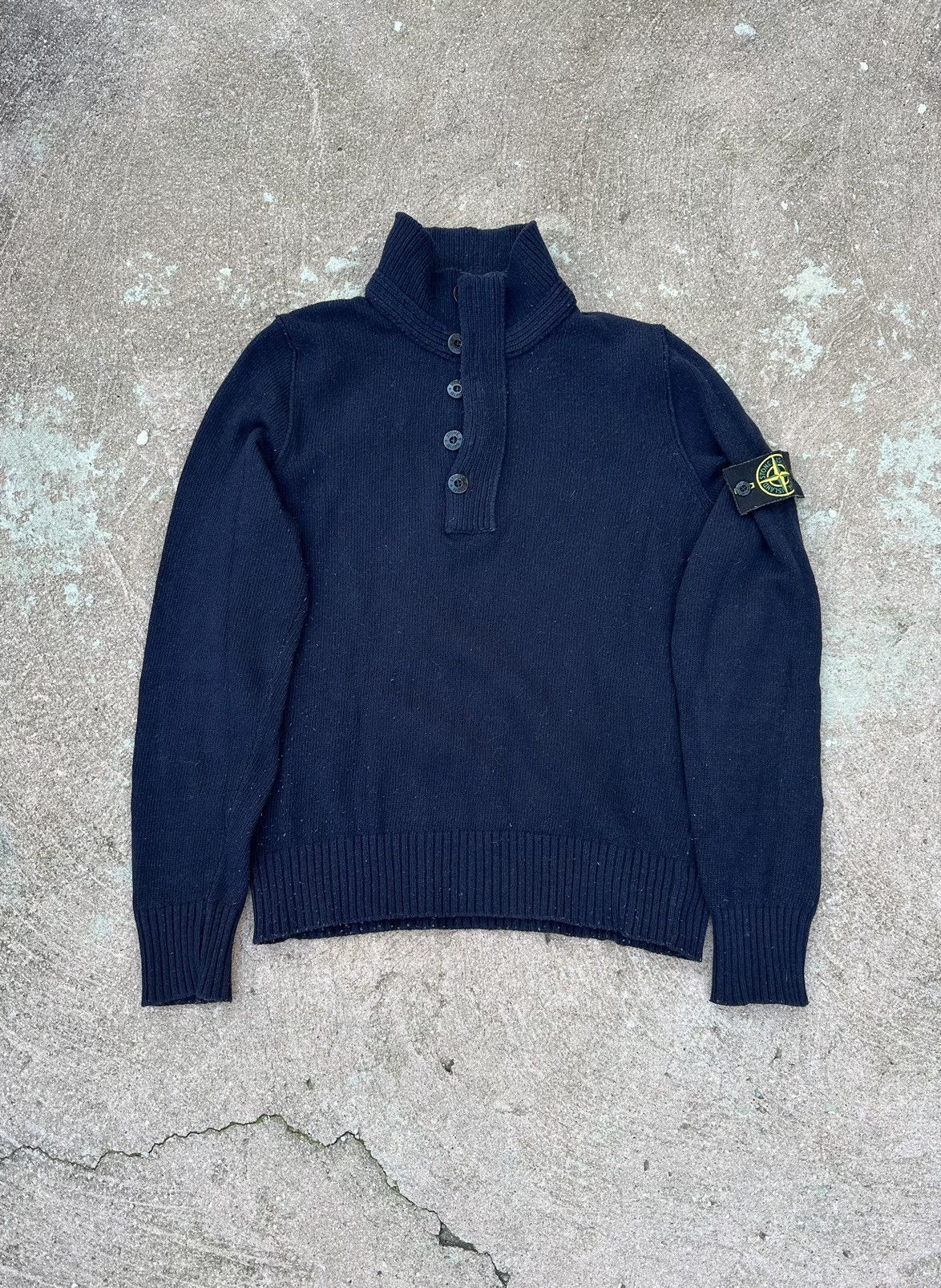 Stone Island Sweater Navy M size