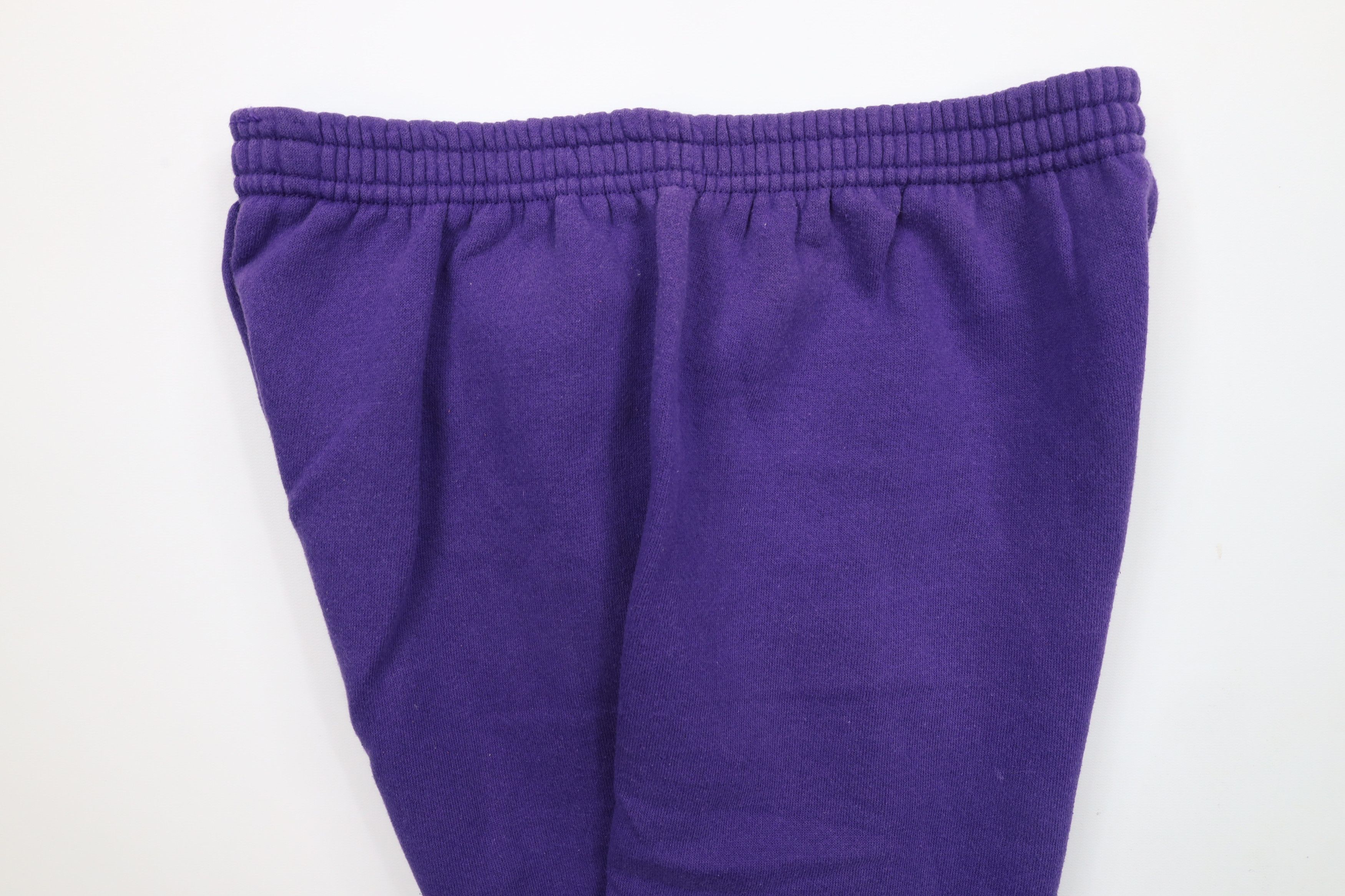 Vintage Vintage 90s Streetwear Blank Sweatpants Joggers Purple USA Size 28" / US 6 / IT 42 - 10 Thumbnail