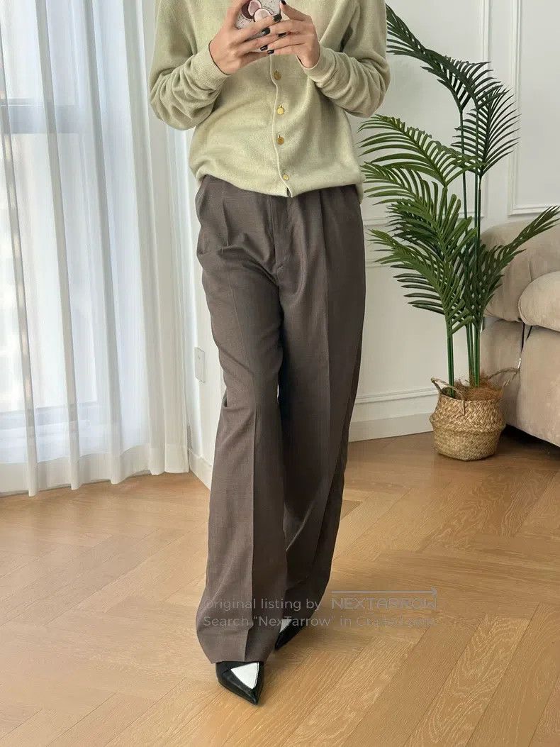Hermes Hermes size M Margiela Era Wool Crepe Pleated Casual Busine Size 26" / US 2 / IT 38 - 3 Thumbnail