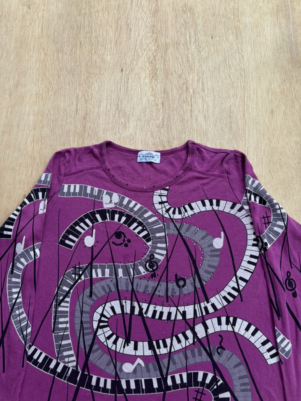 Hysteric Glamour × Japanese Brand to the angle Music Notes Longsleeve Size US S / EU 44-46 / 1 - 2 Thumbnail