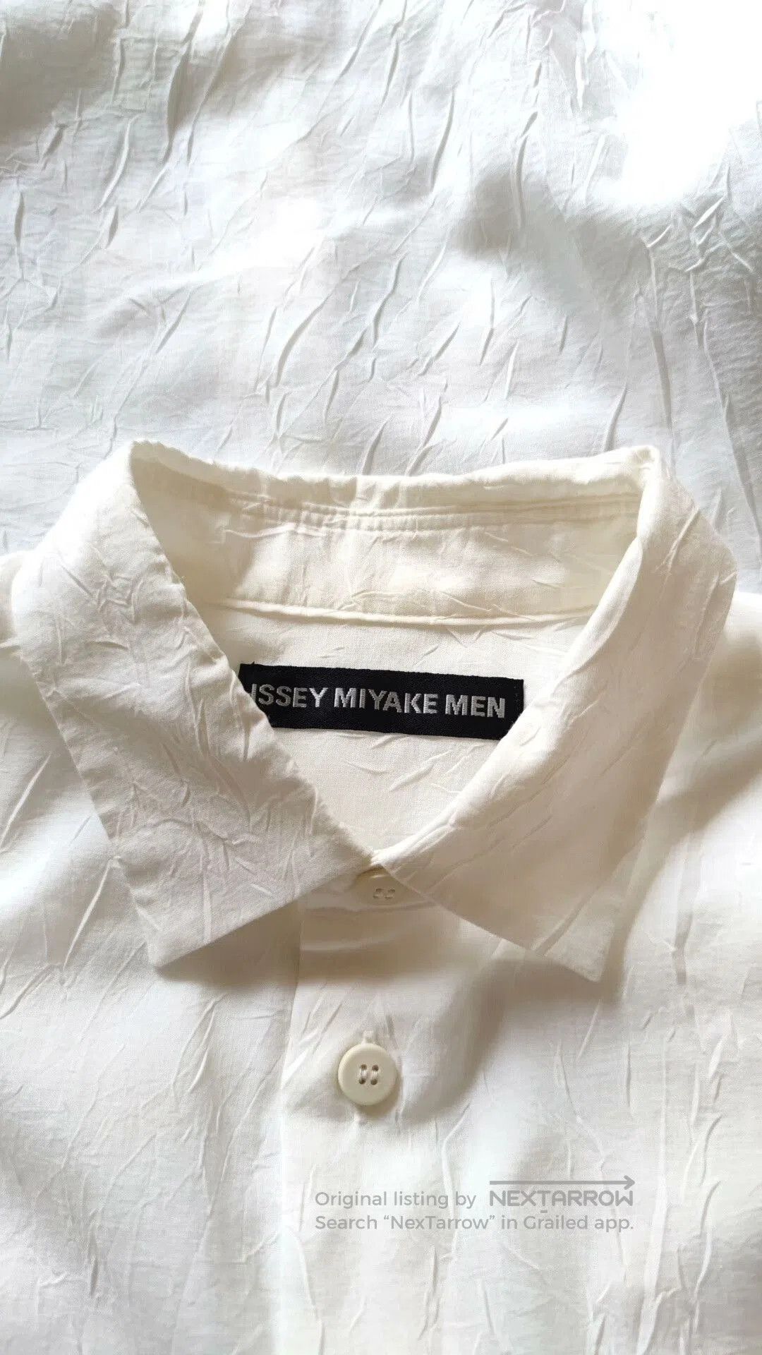 Issey Miyake Issey Miyake Pleated White Shirt for Men. Size US S / EU 44-46 / 1 - 7 Thumbnail