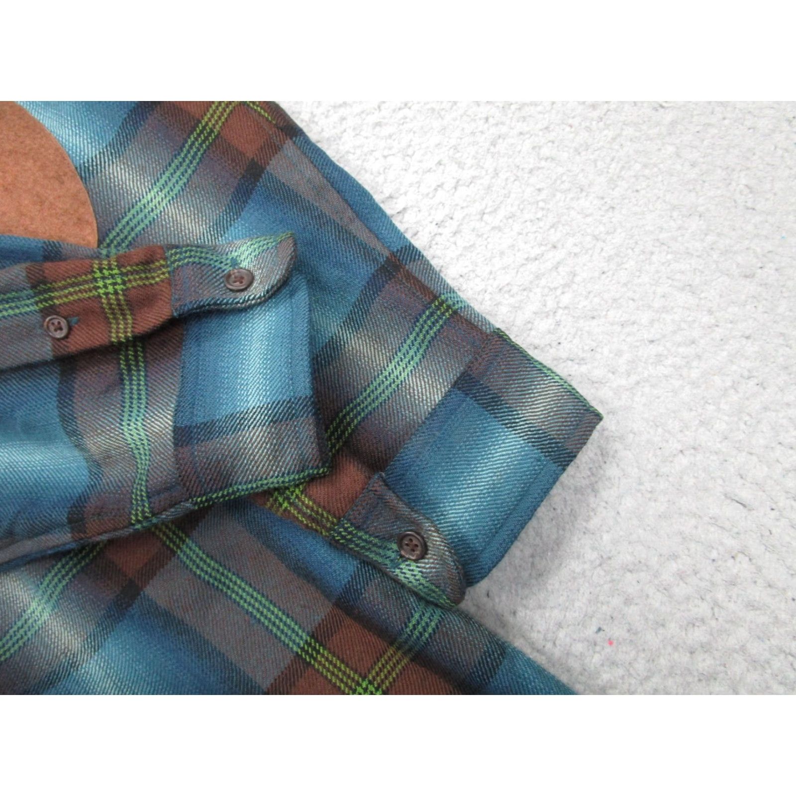 Ralph Lauren Ralph Lauren Jacket Mens L Blue Wool Plaid Flannel Elbow Patch Zip Shacket Size US L / EU 52-54 / 3 - 7 Thumbnail