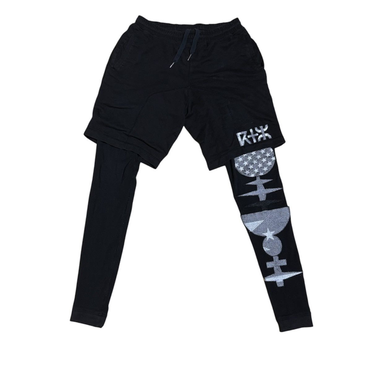 KTZ 2010s KTZ LAYERED SWEATPANTS Size US 32 / EU 48 - 1 Thumbnail